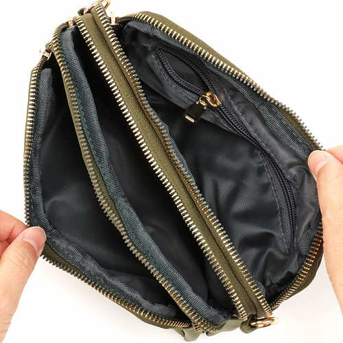 3ポケット多機能ショルダーバッグ - 画像7