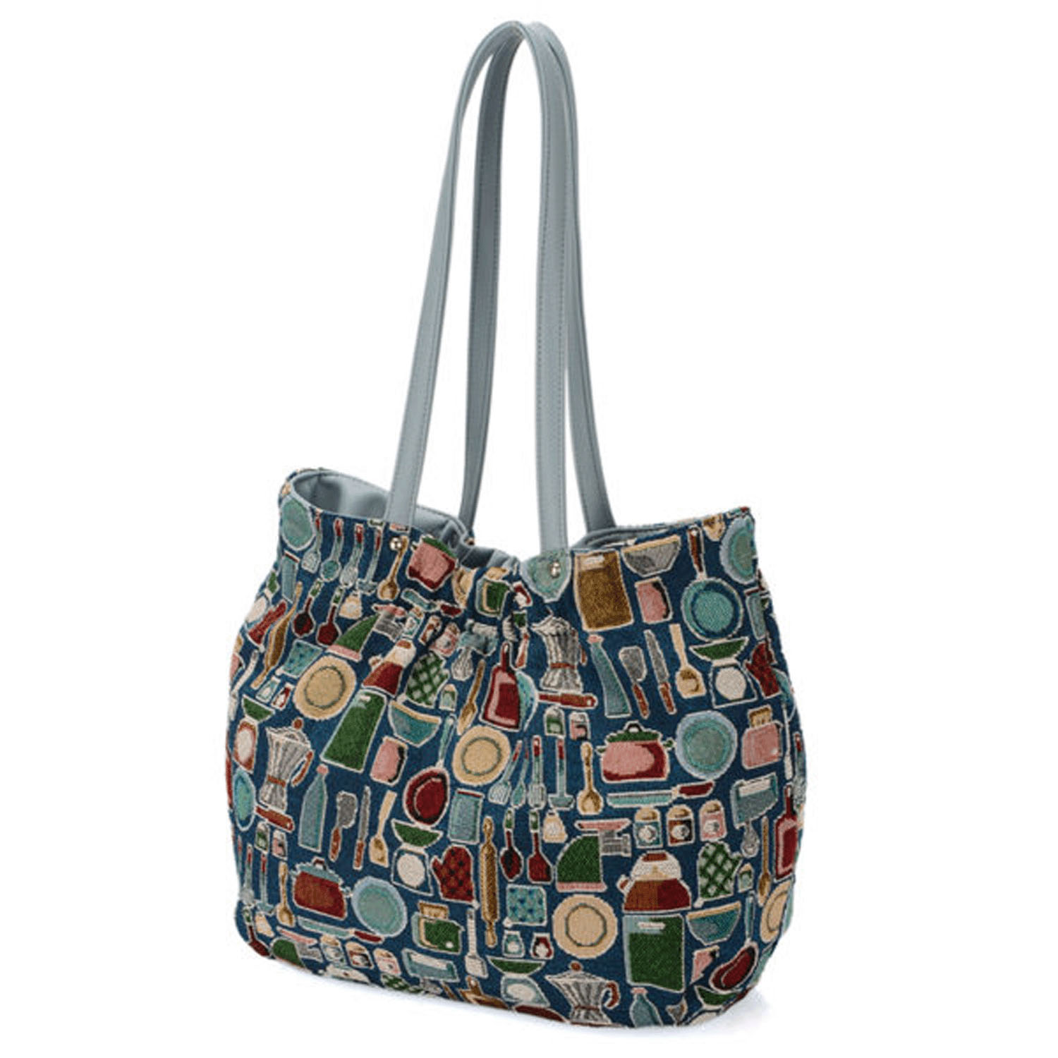 キッチン柄ゴブラン丸型トートバッグ - 画像5