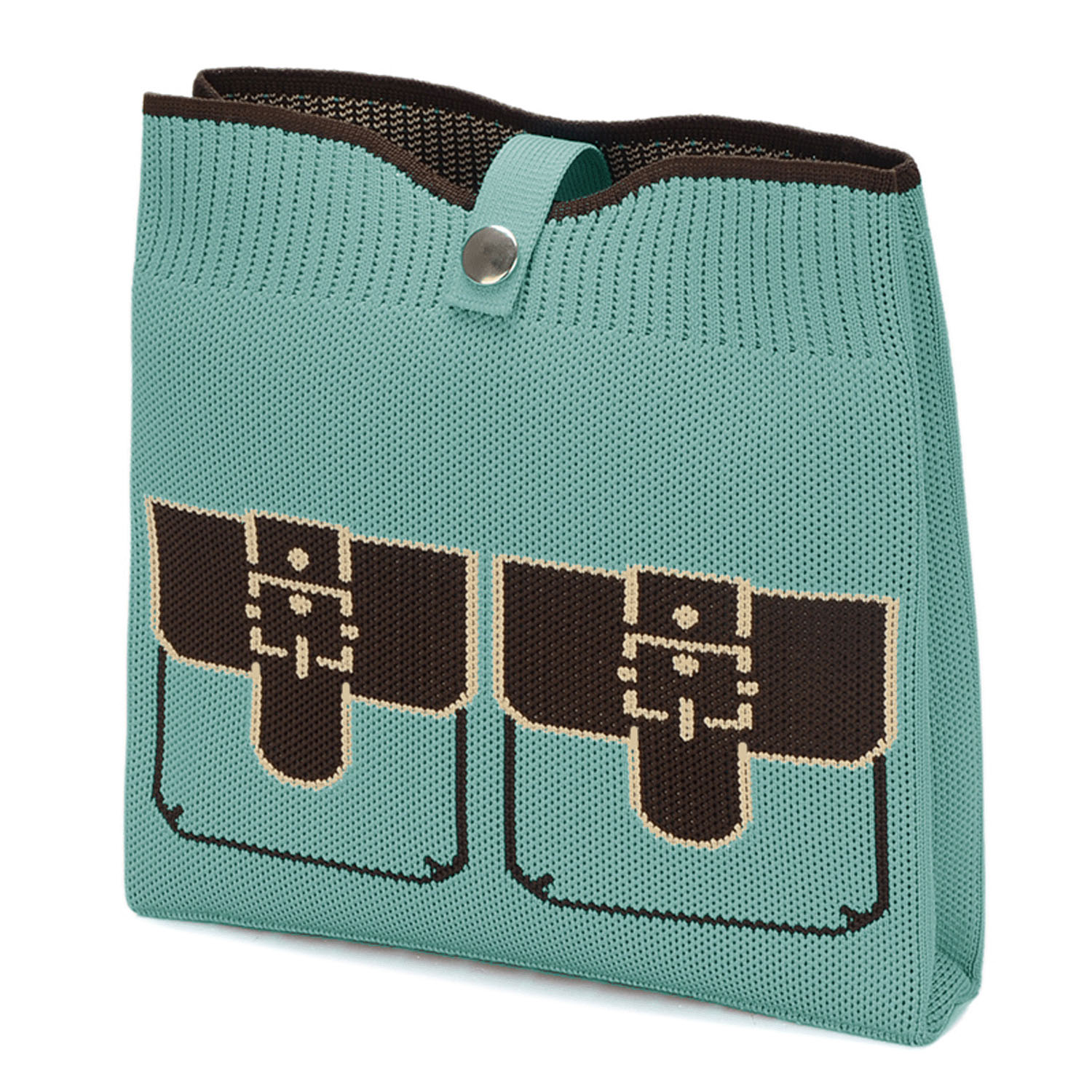 だまし絵ニットショルダーバッグ - 画像8