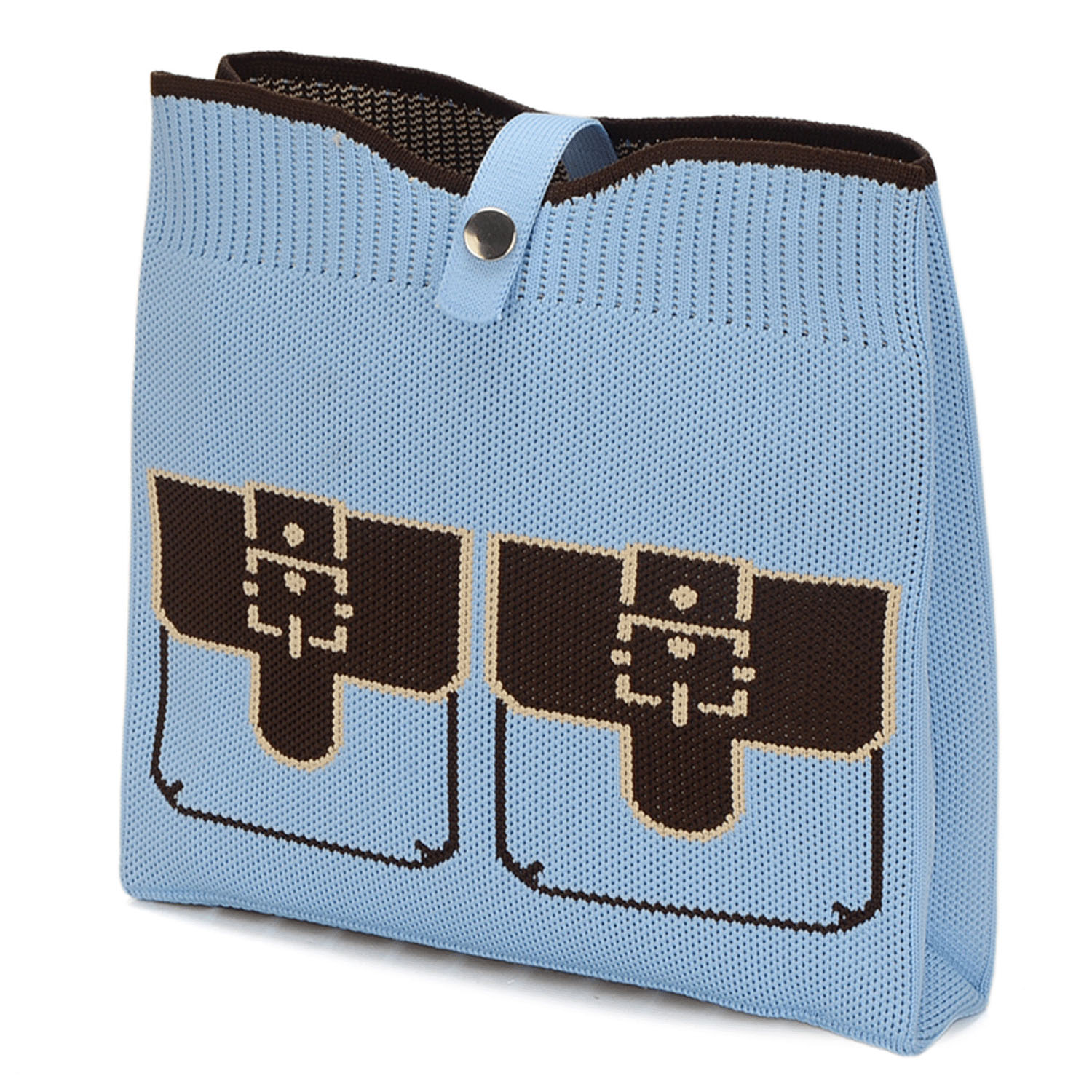 だまし絵ニットショルダーバッグ - 画像9