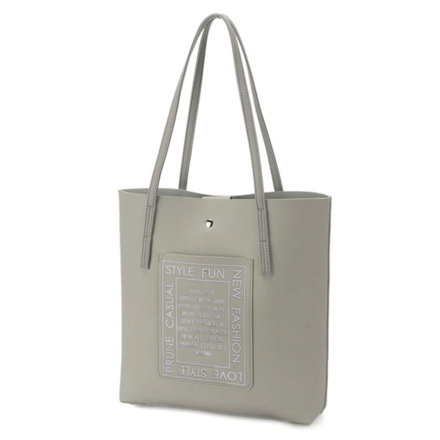 刺繍ポケットトートバッグ