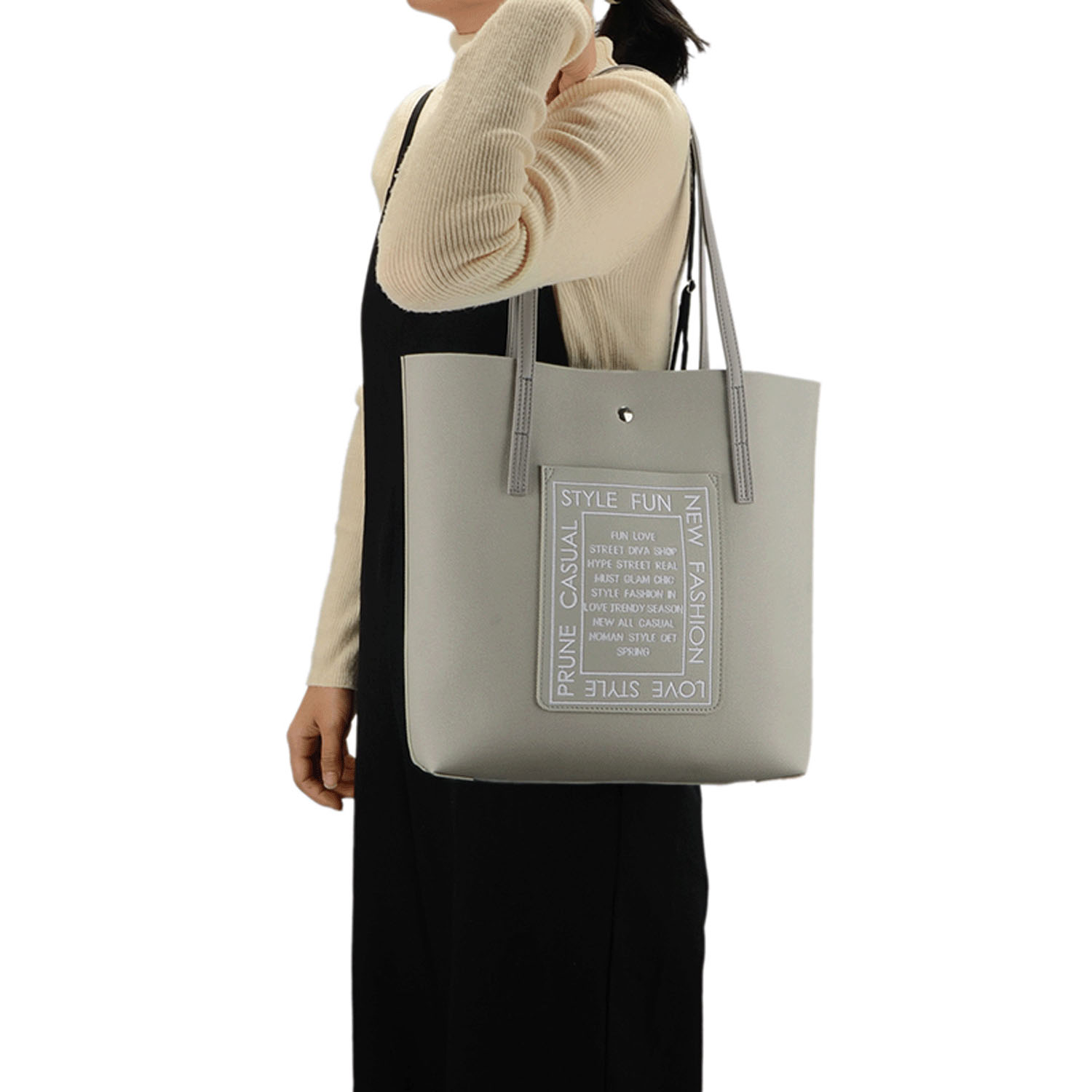 刺繍ポケットトートバッグ