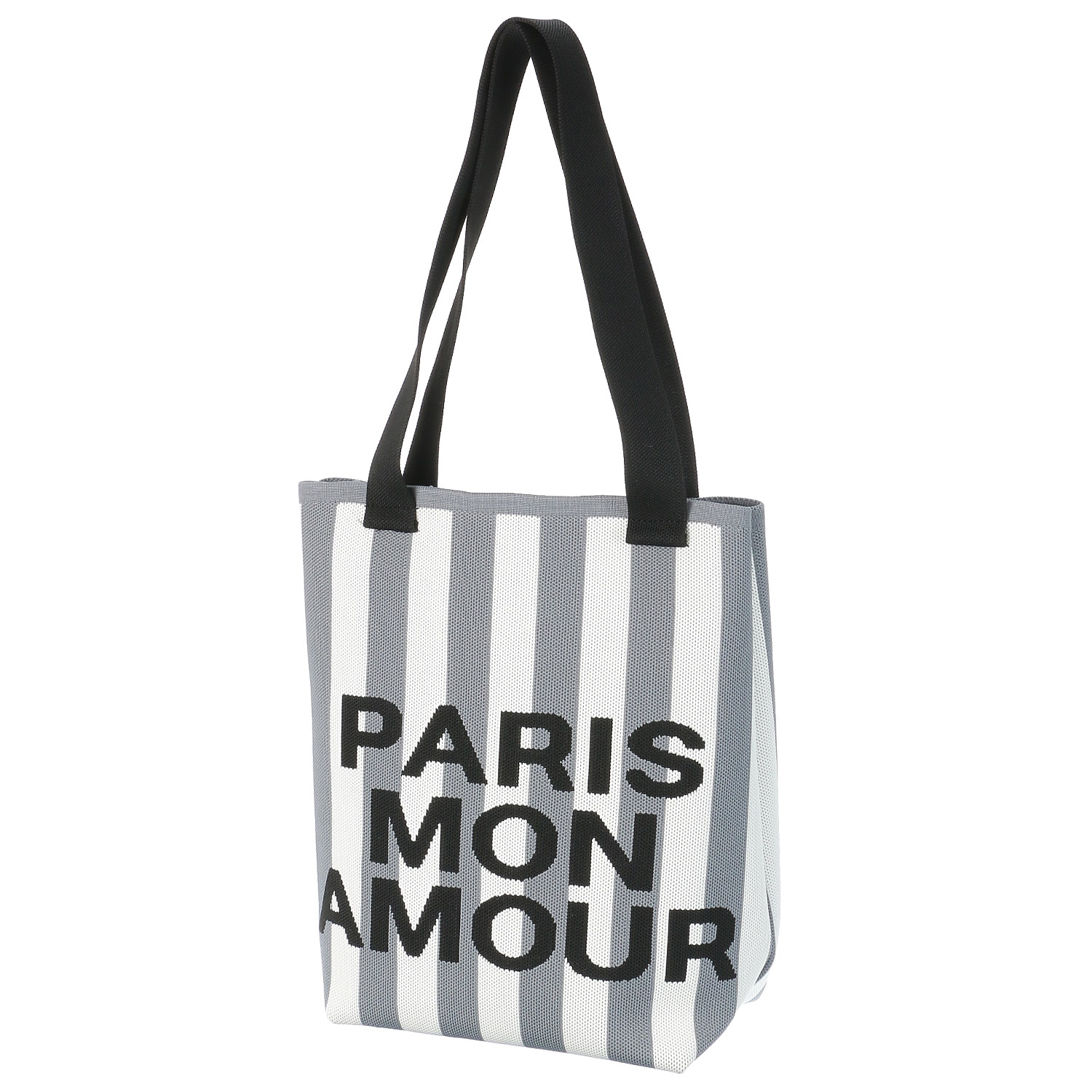 【エトワール別注柄】ストライプロゴ柄ニットトートバッグ - 画像2