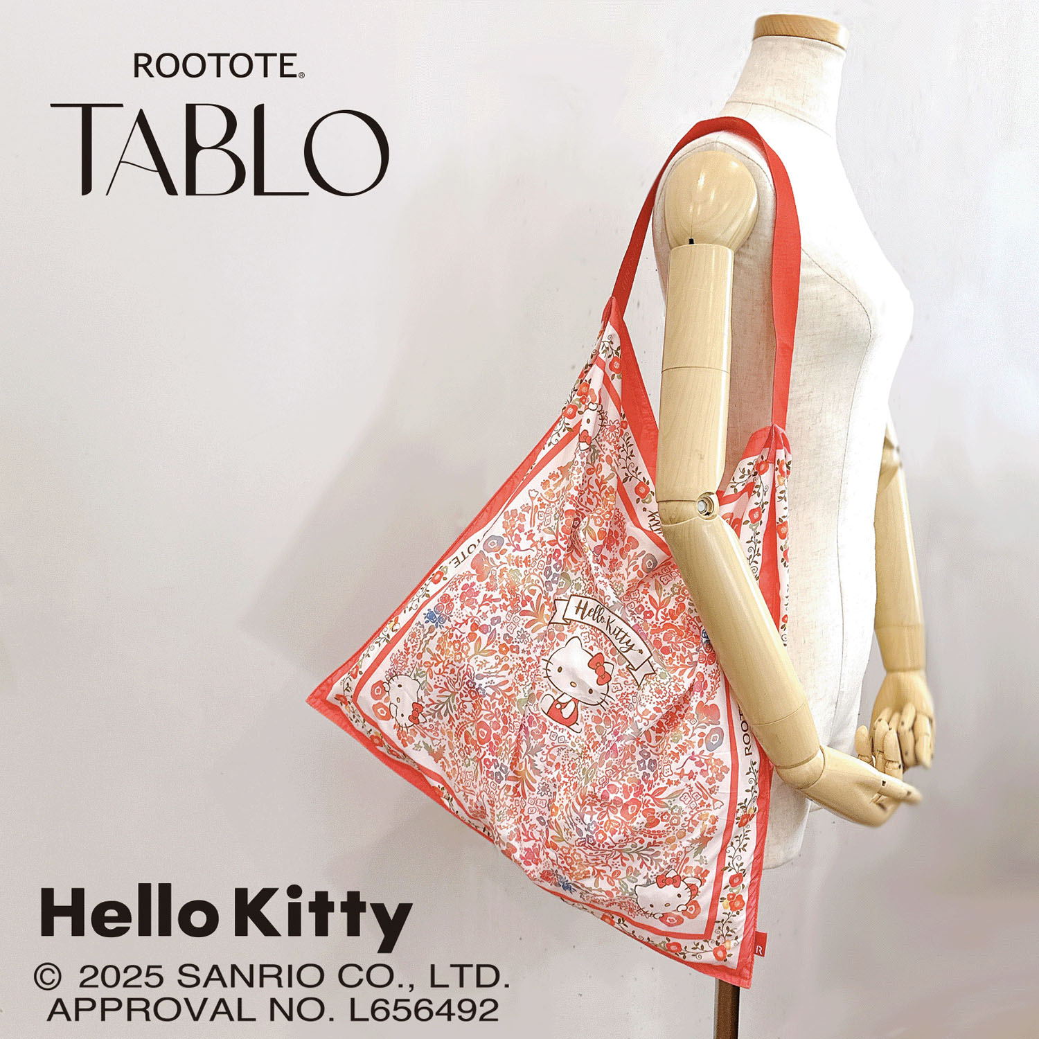 【在庫ある分で終了】ルートート ハローキティスカーフトートバッグ