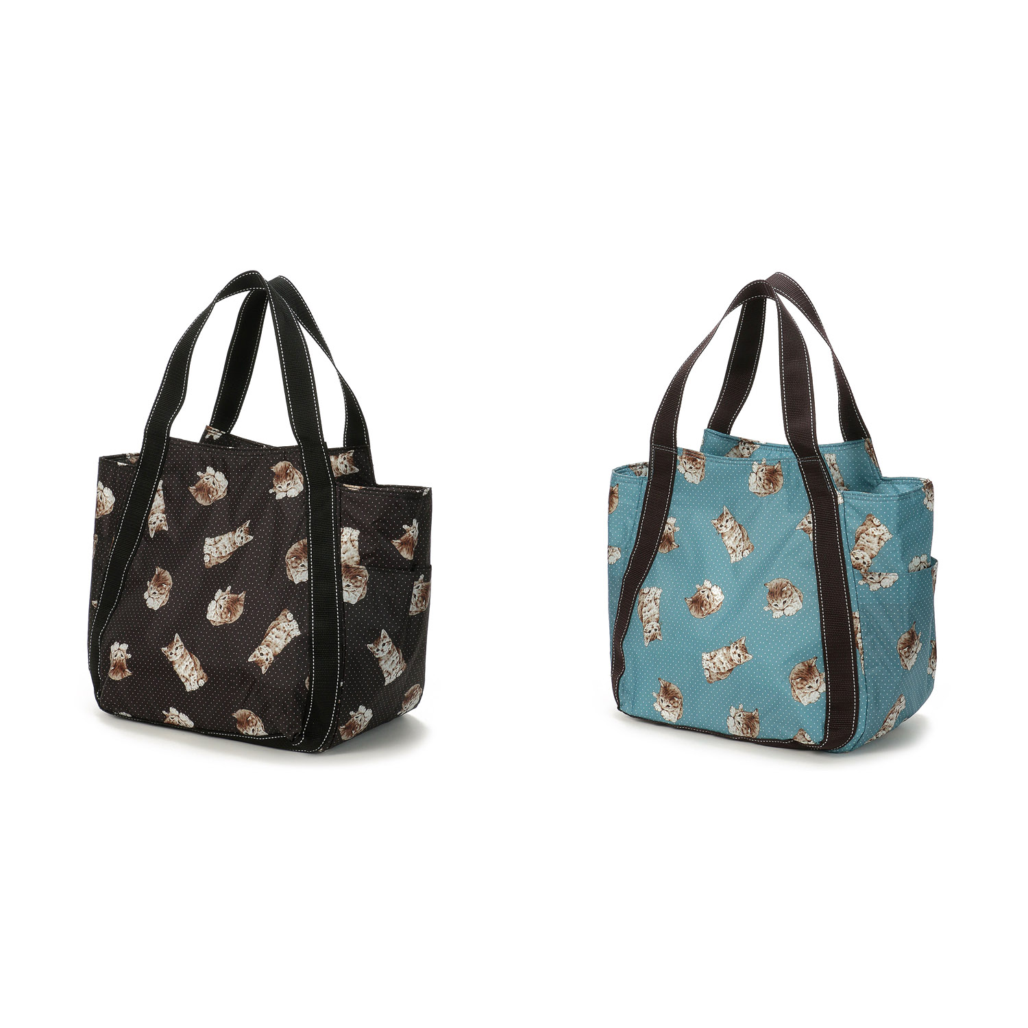 【エトワール先行販売】保冷ドット猫柄バッグ バル－ン大 - 画像3