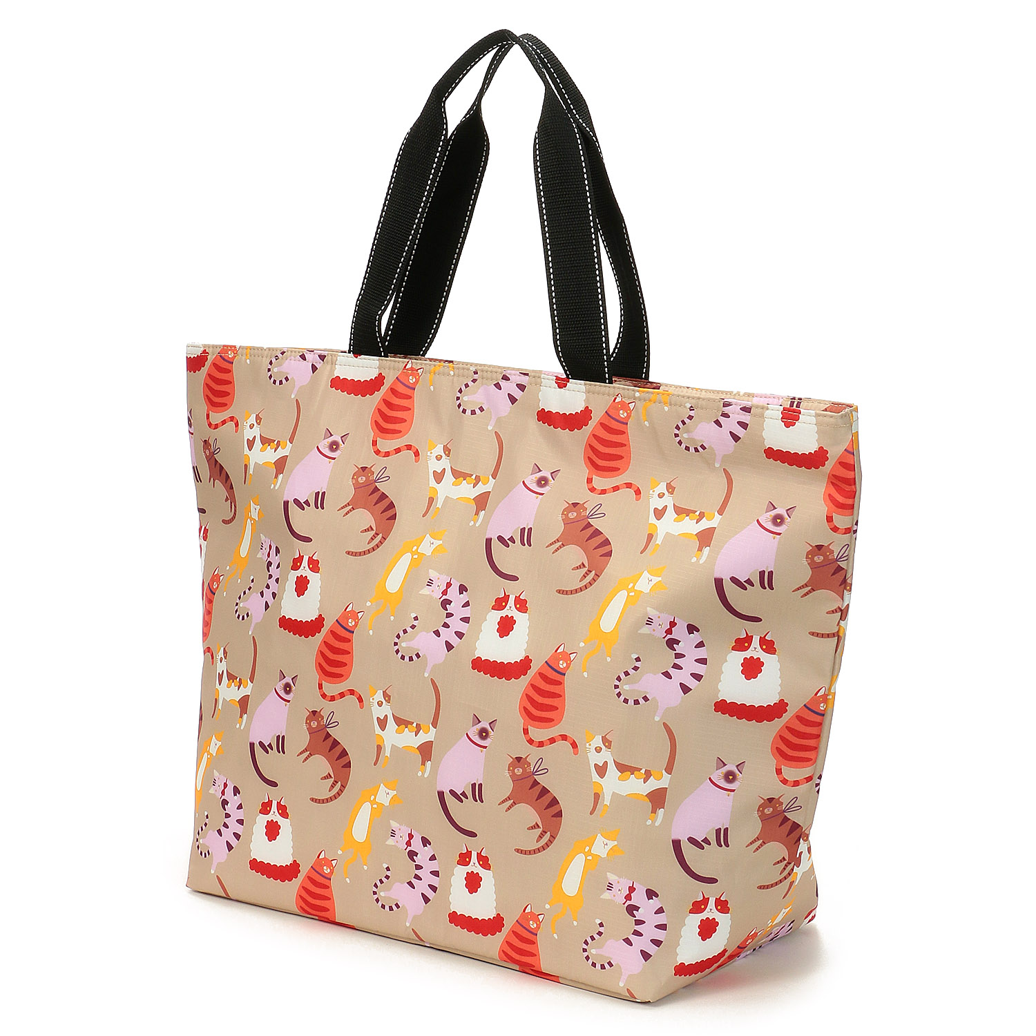 【エトワール別注柄】保冷色々猫柄ビッグトートバッグ - 画像5