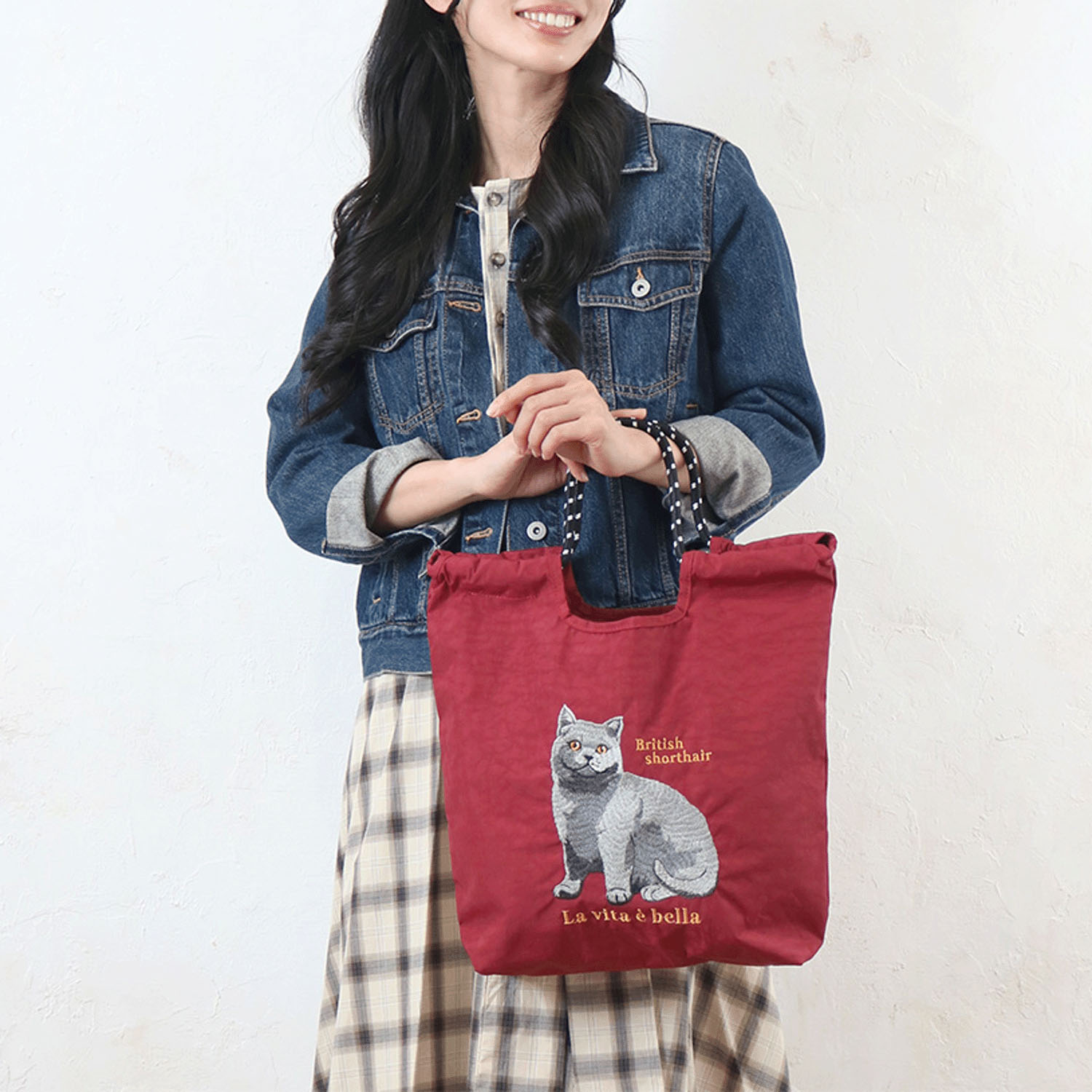 アニマル刺繍トートバッグ