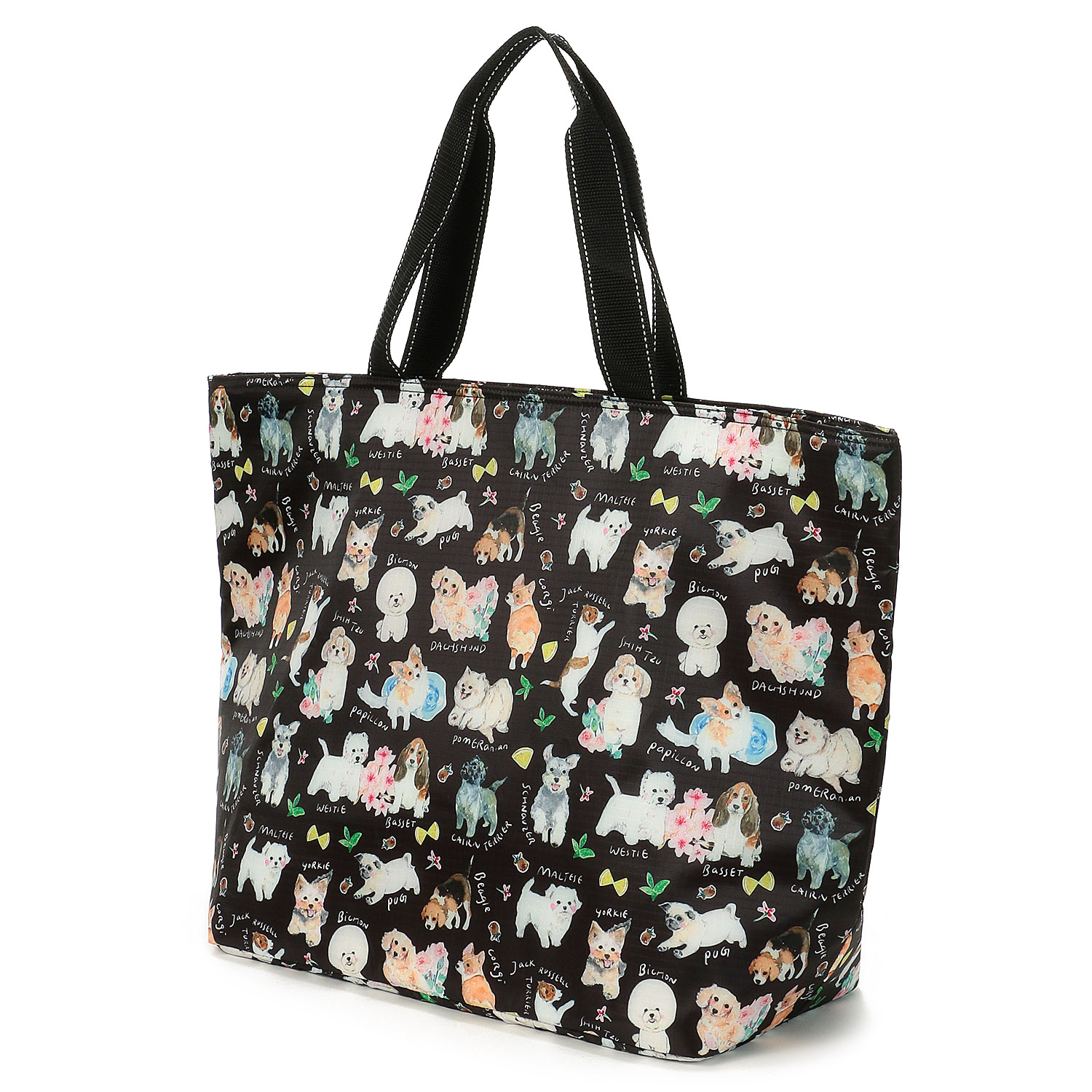 【エトワール別注柄】 保冷色々犬柄ビッグトートバッグ - 画像4