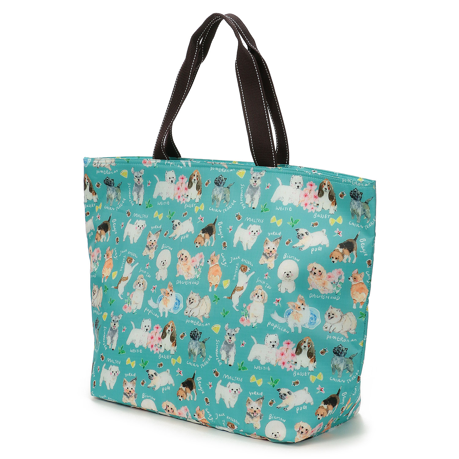 【エトワール別注柄】 保冷色々犬柄ビッグトートバッグ - 画像5