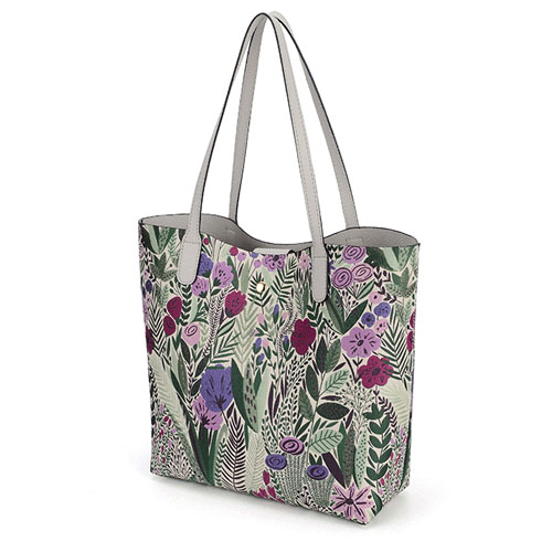 【人気】花柄リバーシブルトートバッグ - 画像1