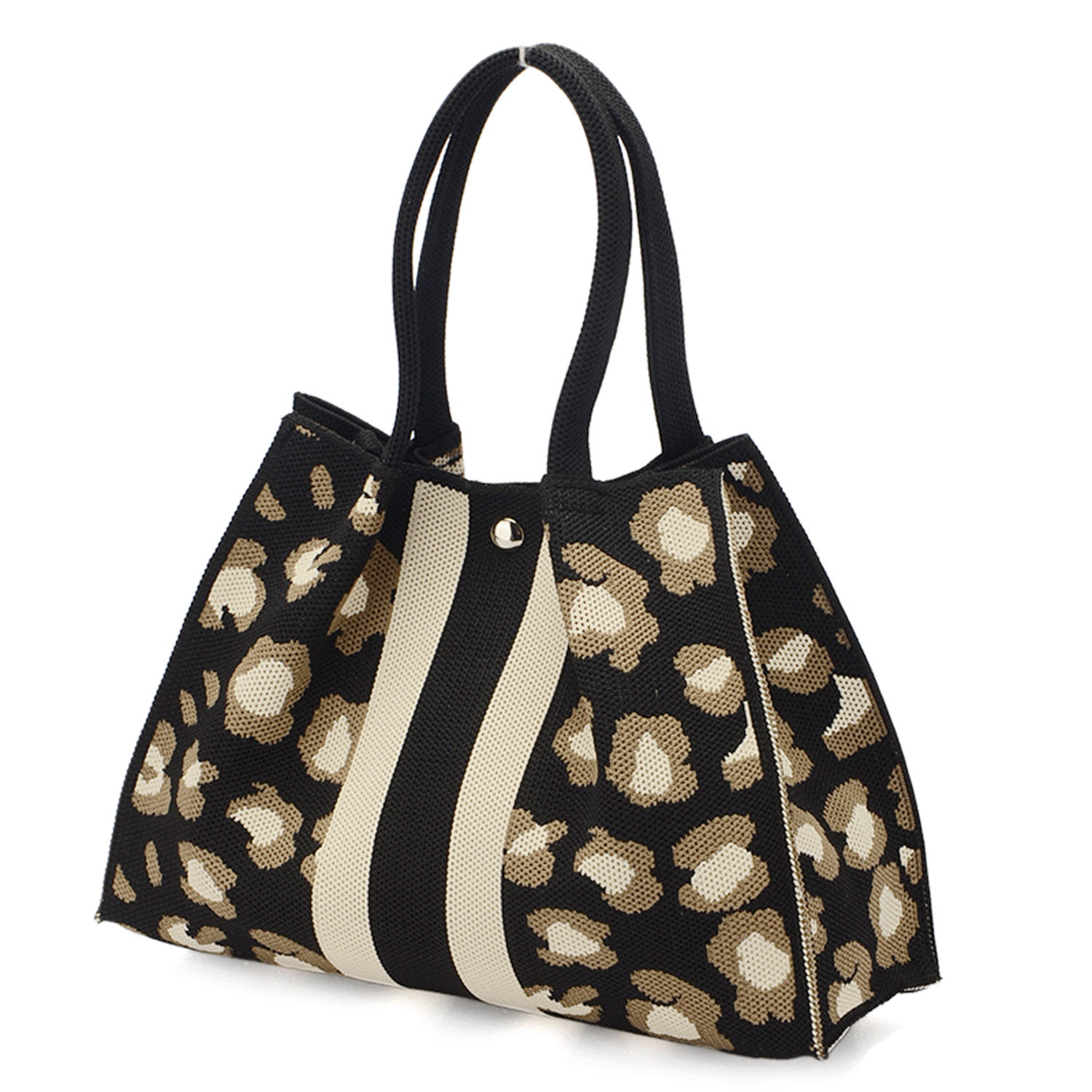 柄ものニット2WAYバッグ - 画像3