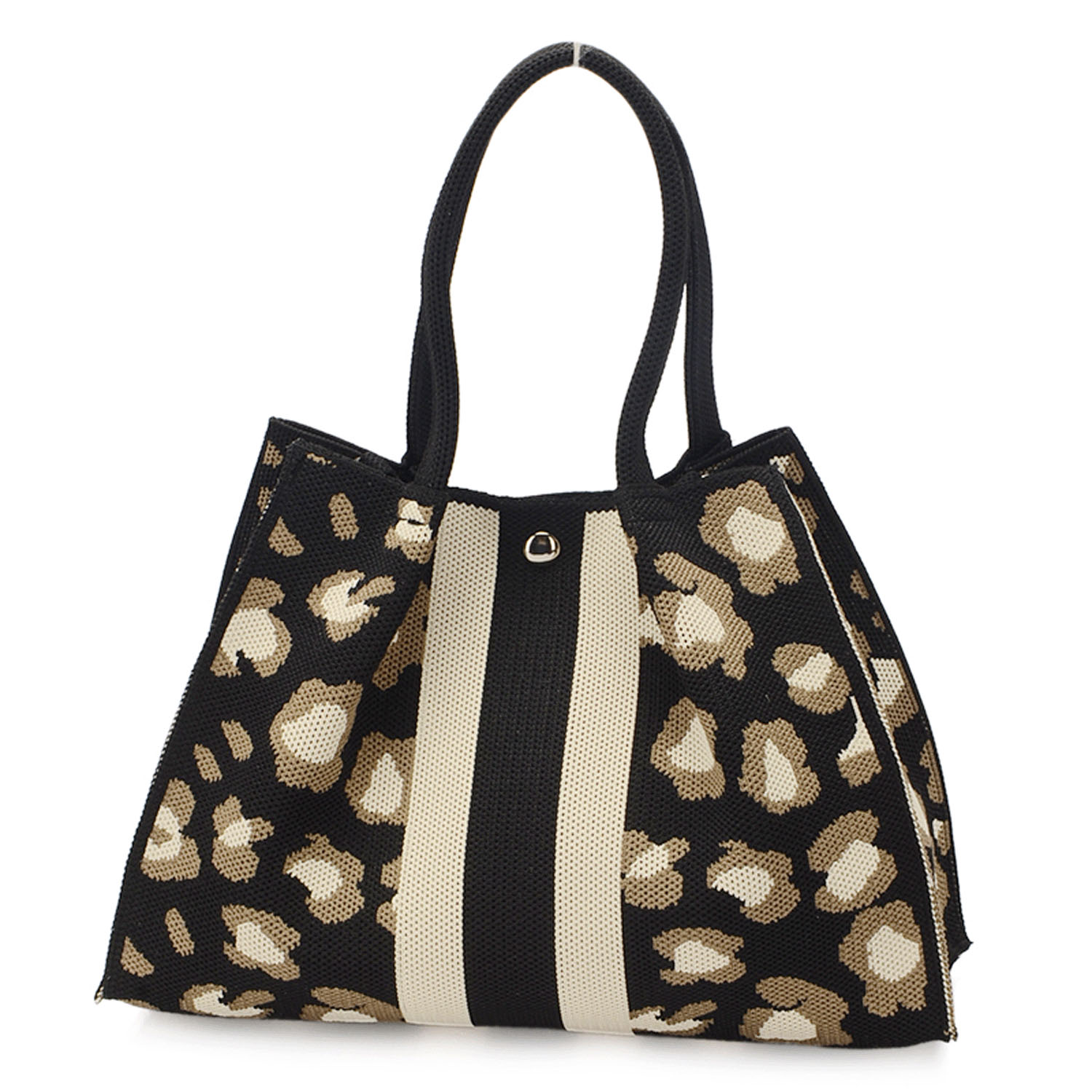 柄ものニット2WAYバッグ - 画像4