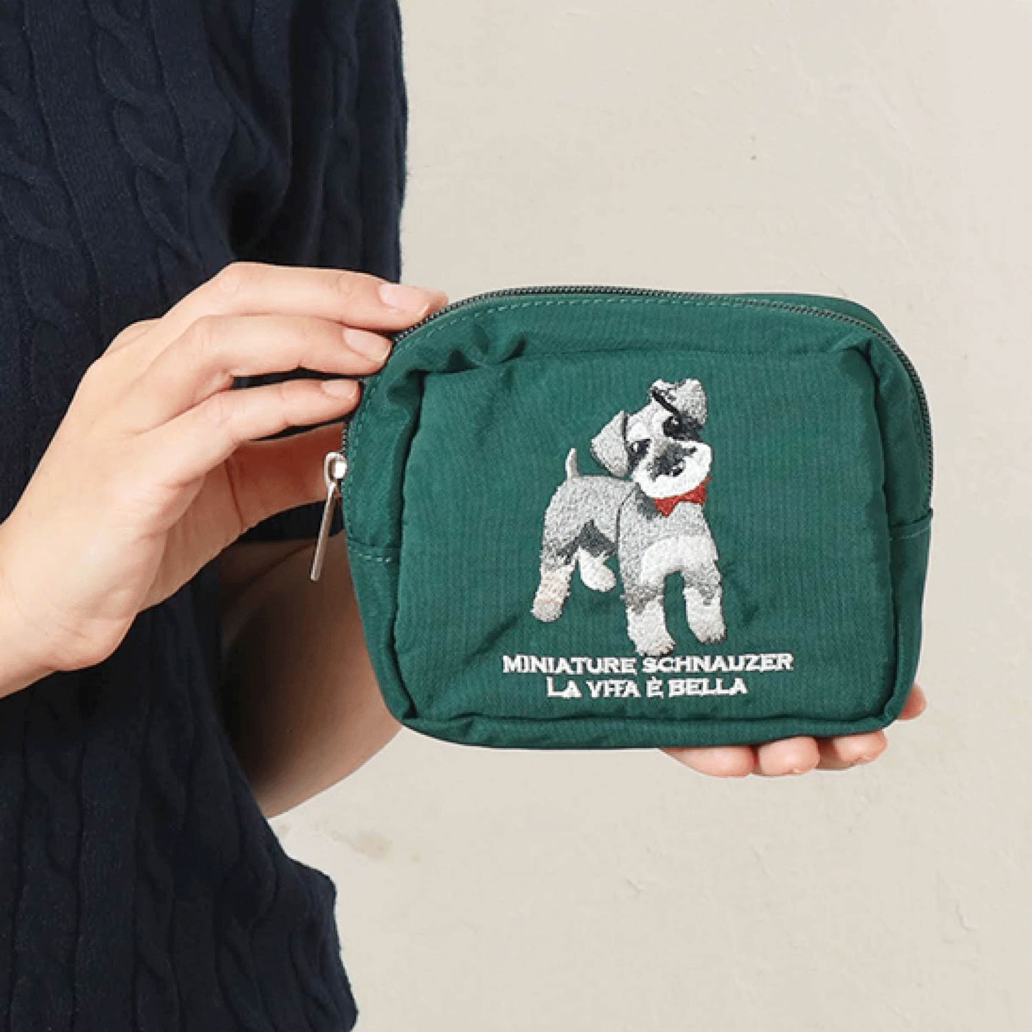 【74－00は在庫限りで終了】アニマル刺繍ポーチ - 画像1