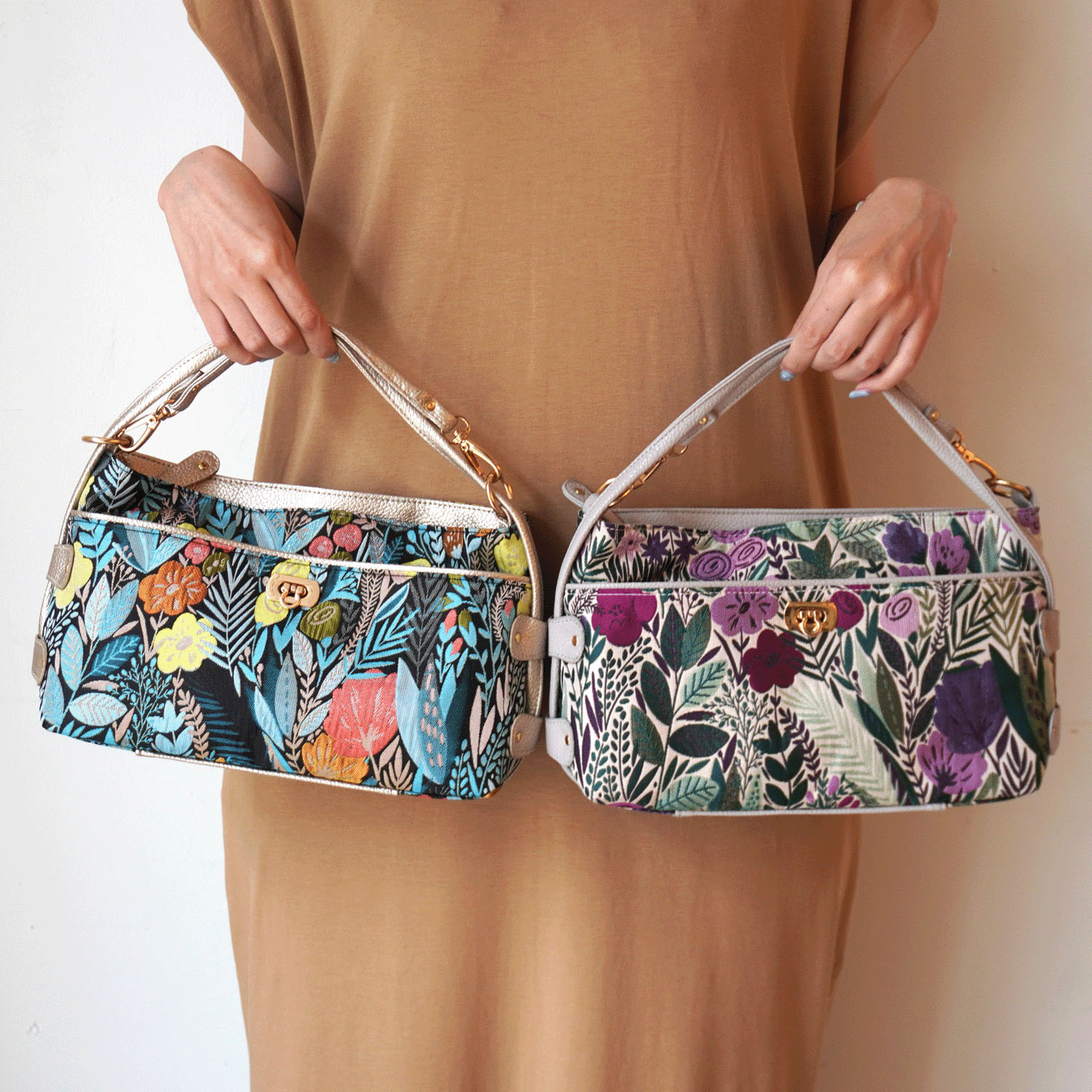 【リニューアル】himoシダイ 金具付きボタニカル柄 - 画像4