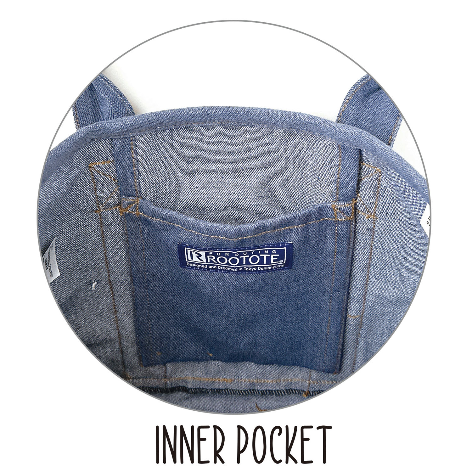 【74ー00は在庫限りで終了】ルートート PEANUTS リサイクルコットン刺繍2WAYバッグ - 画像9