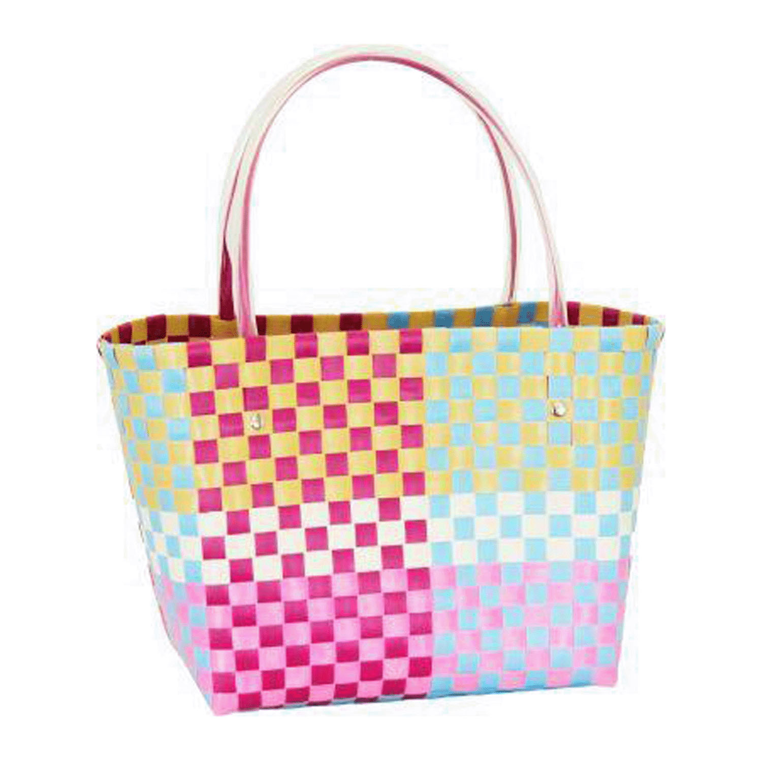 カラフルチェックメルカドバッグ - 画像3