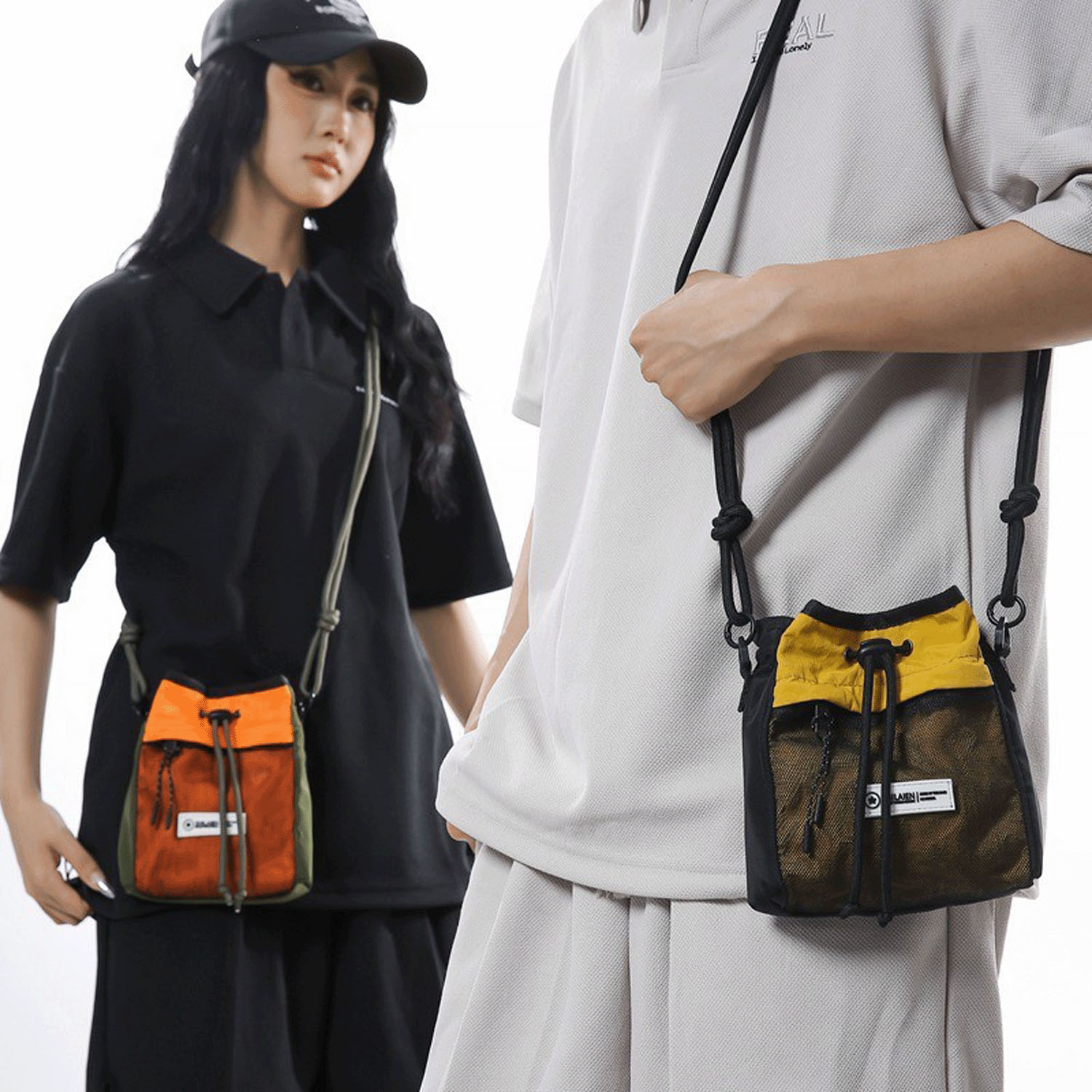 メッシュショルダーバッグ