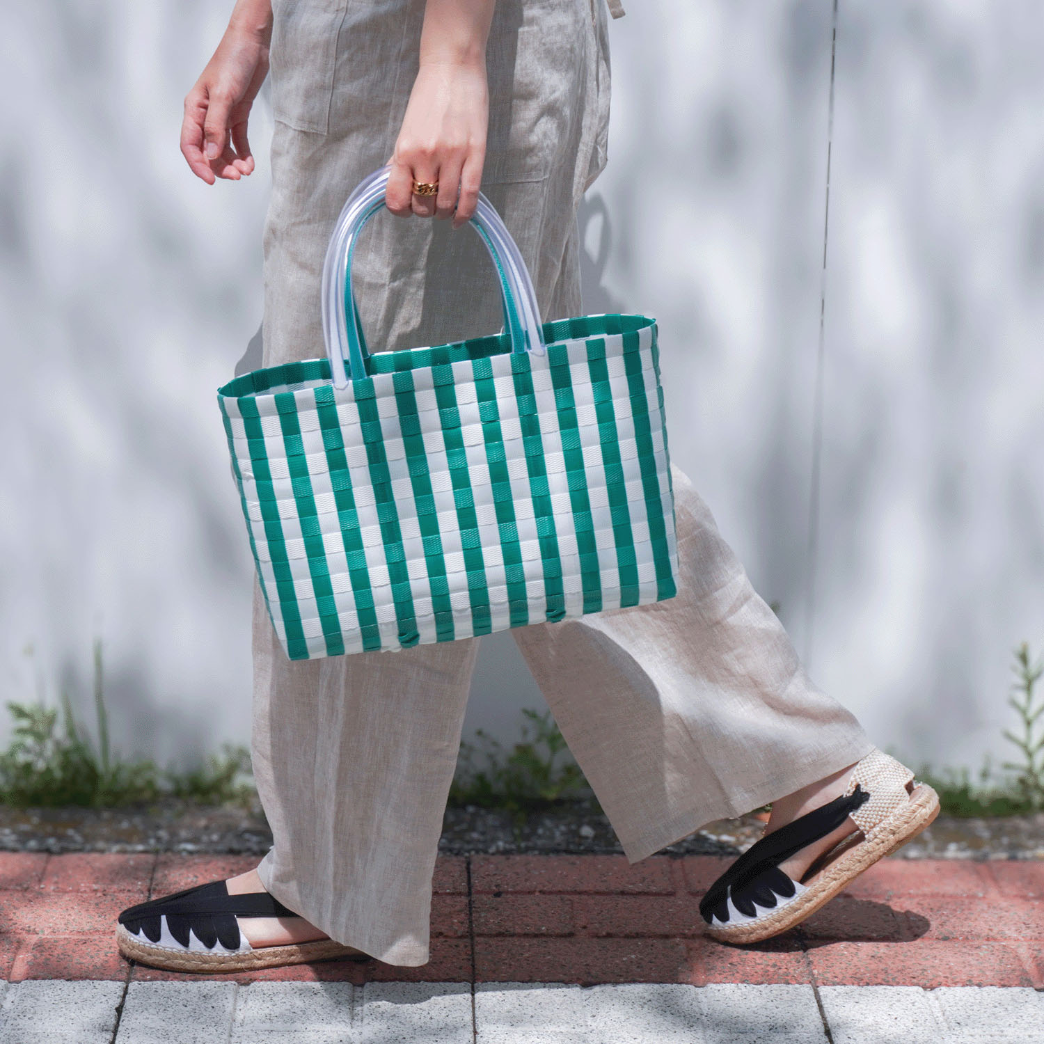 【大人気】パサールバッグストライプ柄