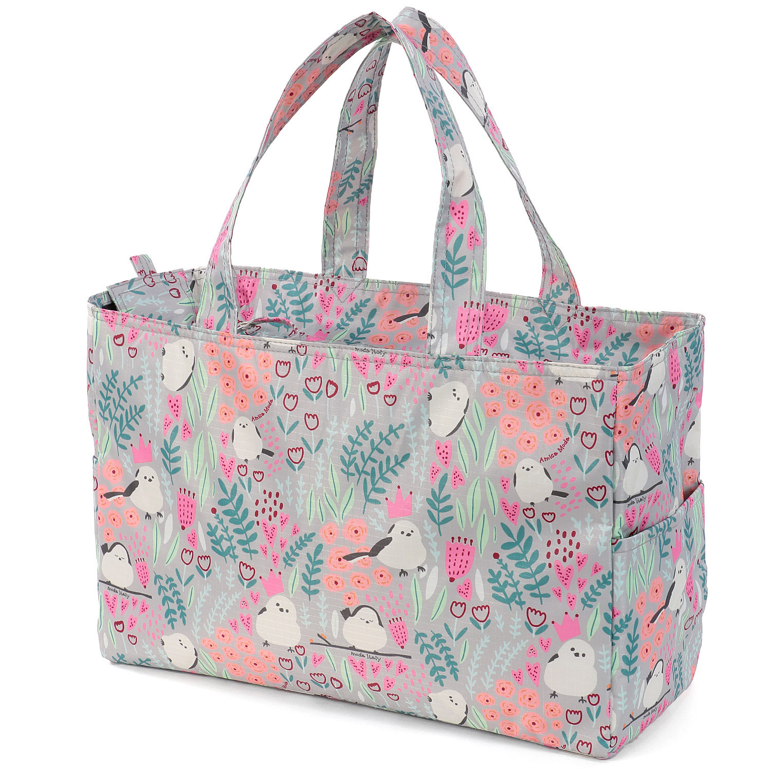 【エトワール別注柄】シマエナガ保冷BOX型トートバッグ