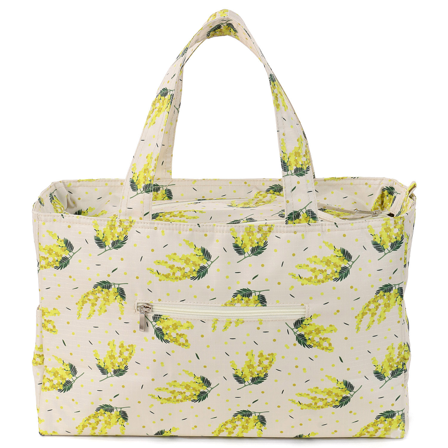 【エトワール別注柄】ミモザ柄保冷BOX型トートバッグ - 画像3