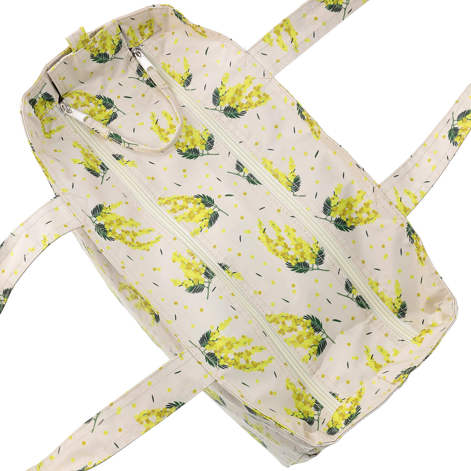 【エトワール別注柄】ミモザ柄保冷BOX型トートバッグ - 画像4