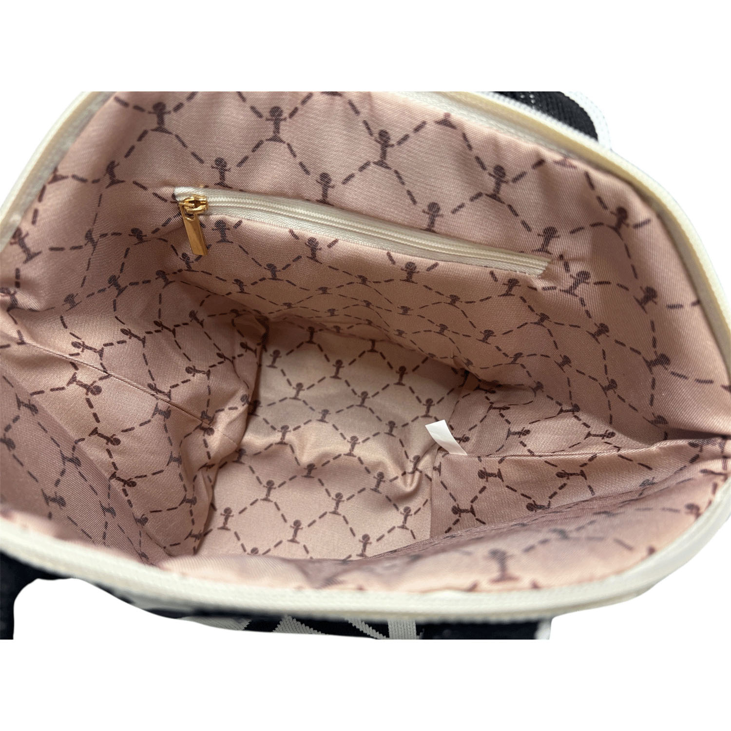 柄物ニットカメリアパーツ付き2WAYバッグ - 画像2