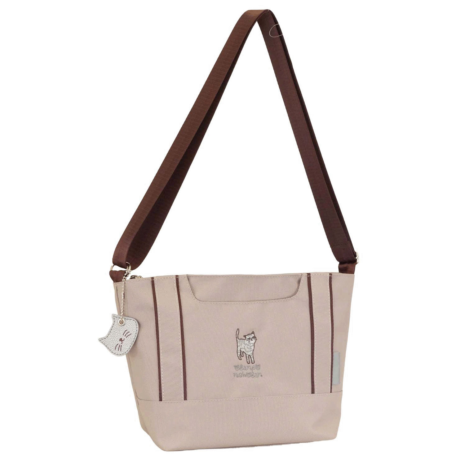 おさんぽねこさん エンブロイダリーショルダーバッグ - 画像2