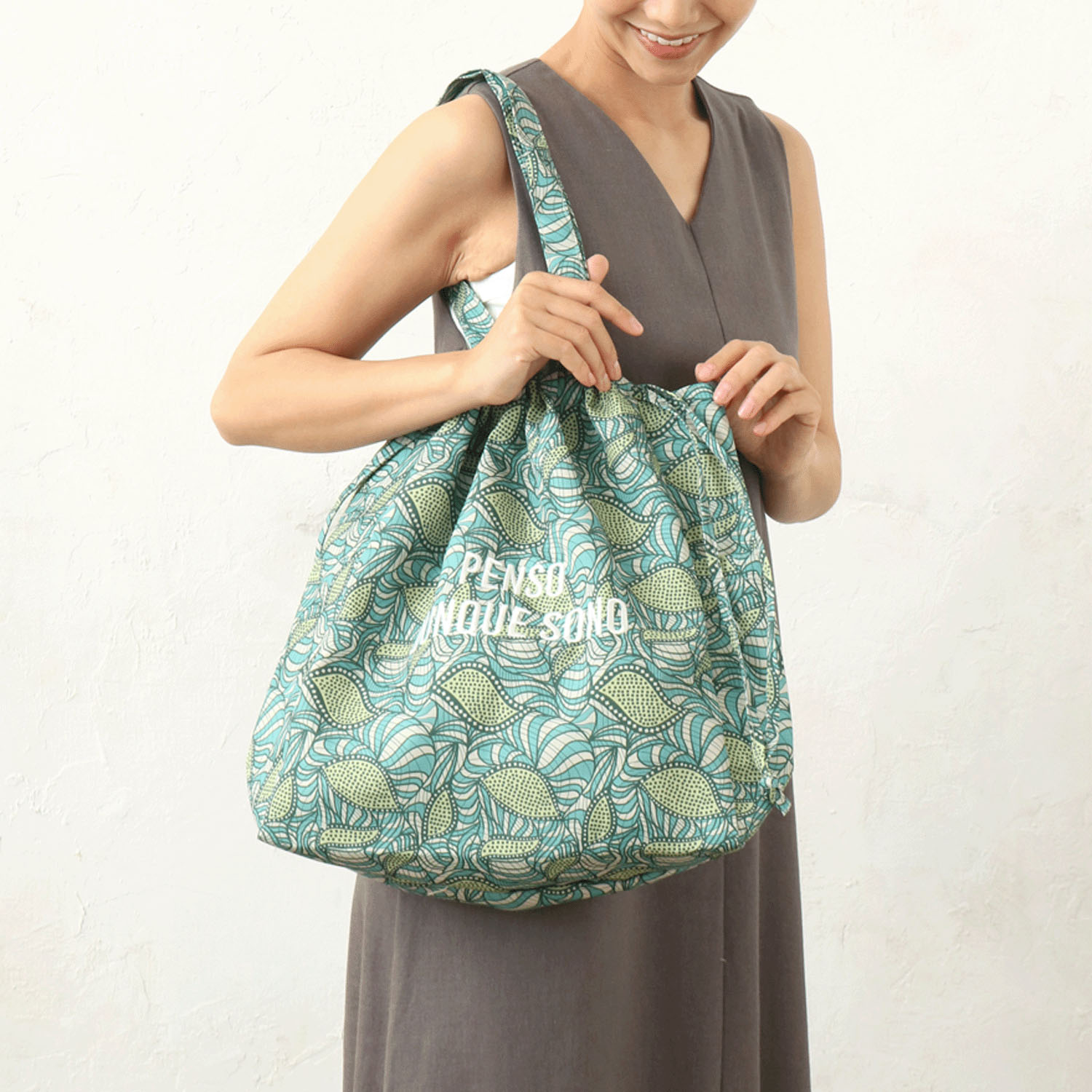 ラタプリントトートバッグ - 画像1