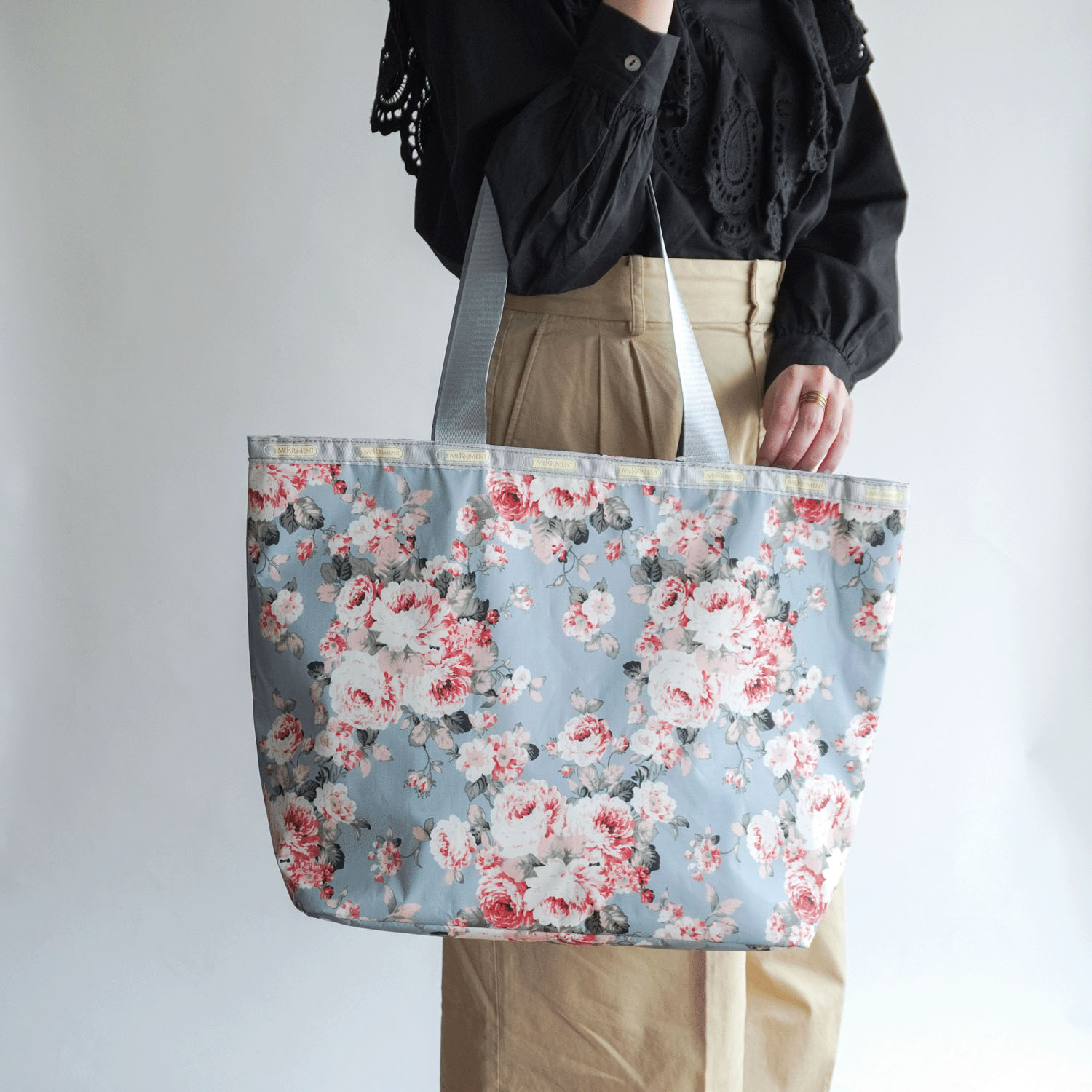 保冷柄物プリントトートバッグ