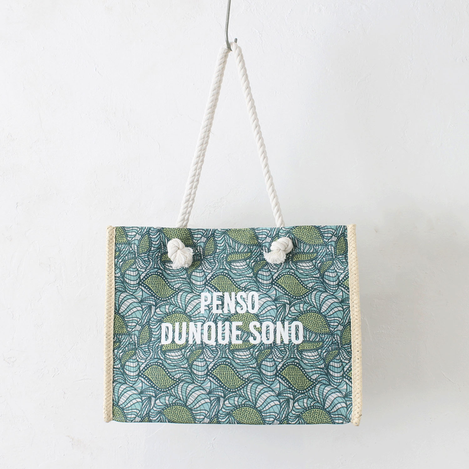 雑材ラタイデアプリントトートバッグ - 画像15