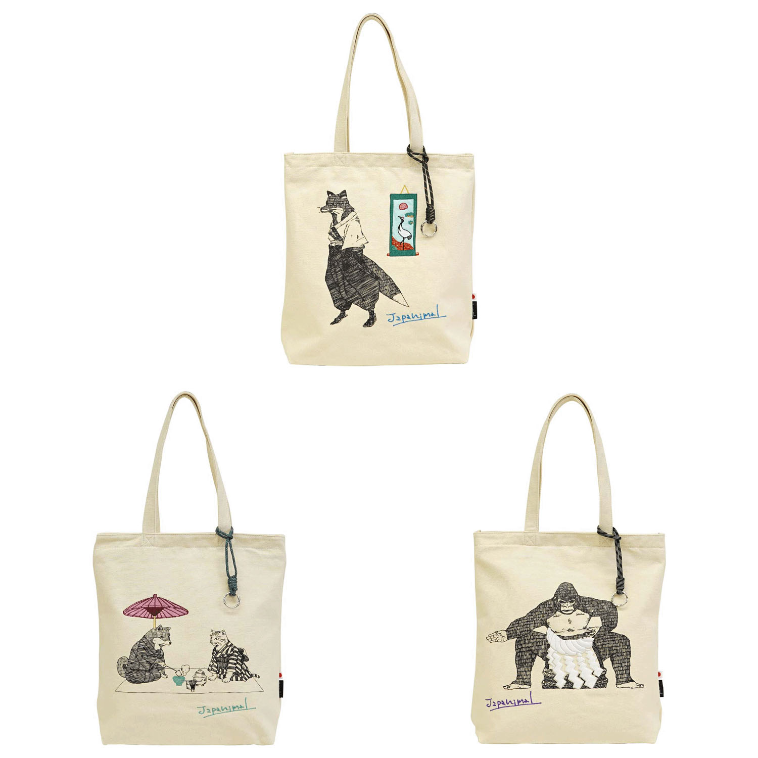 Japanimal キャンバストートバッグ