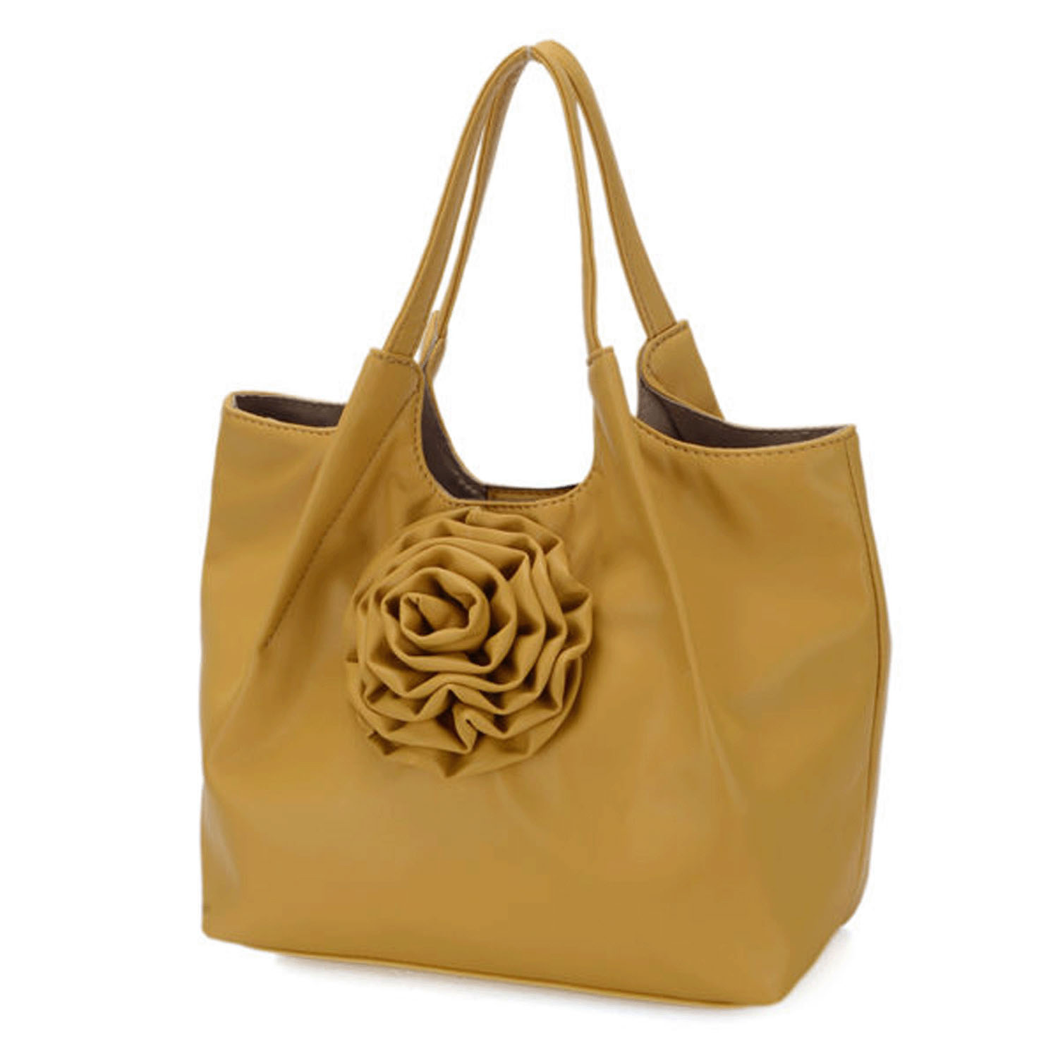 花モチーフ付ハンドバッグ - 画像6