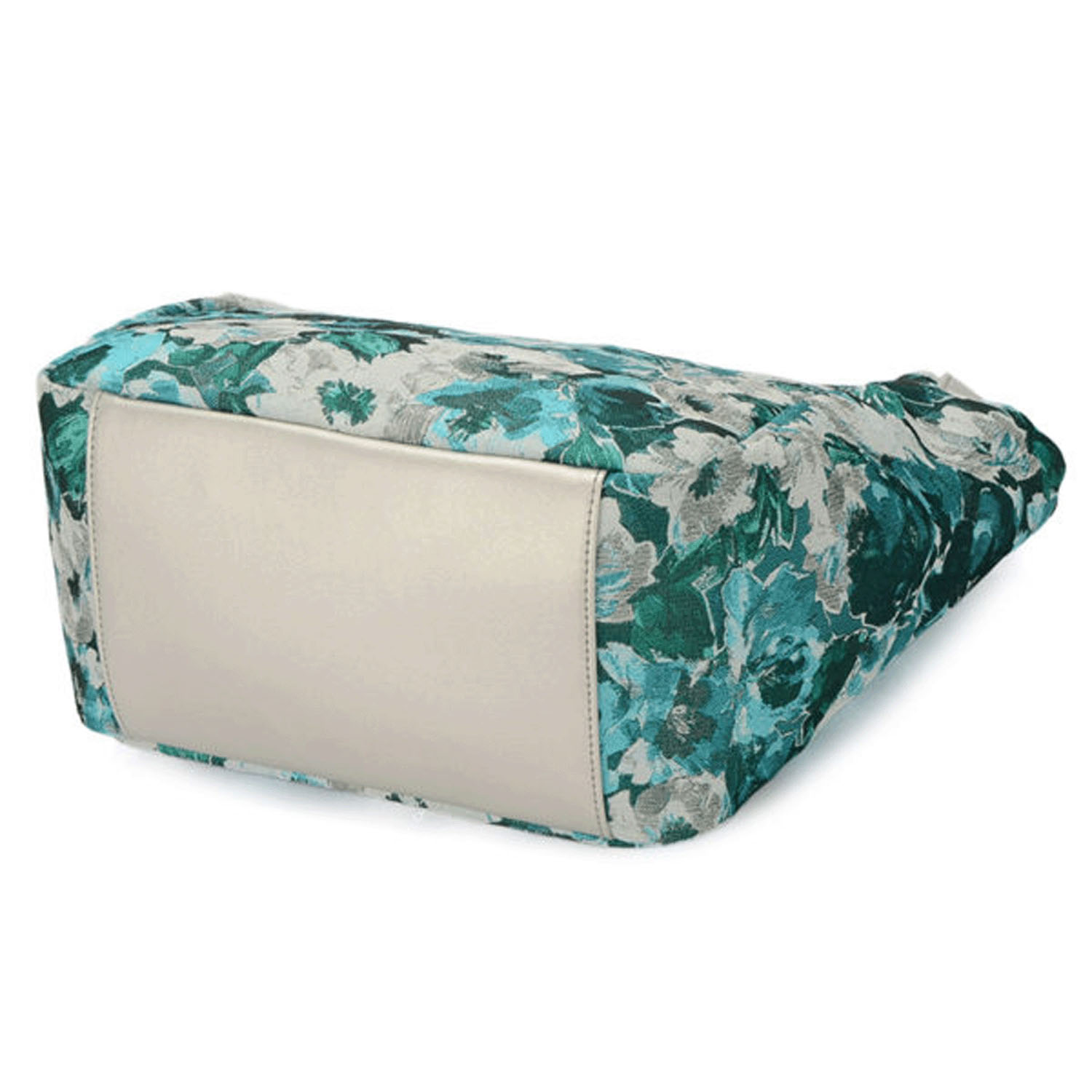 大花柄ジャカード織トートバッグ - 画像7