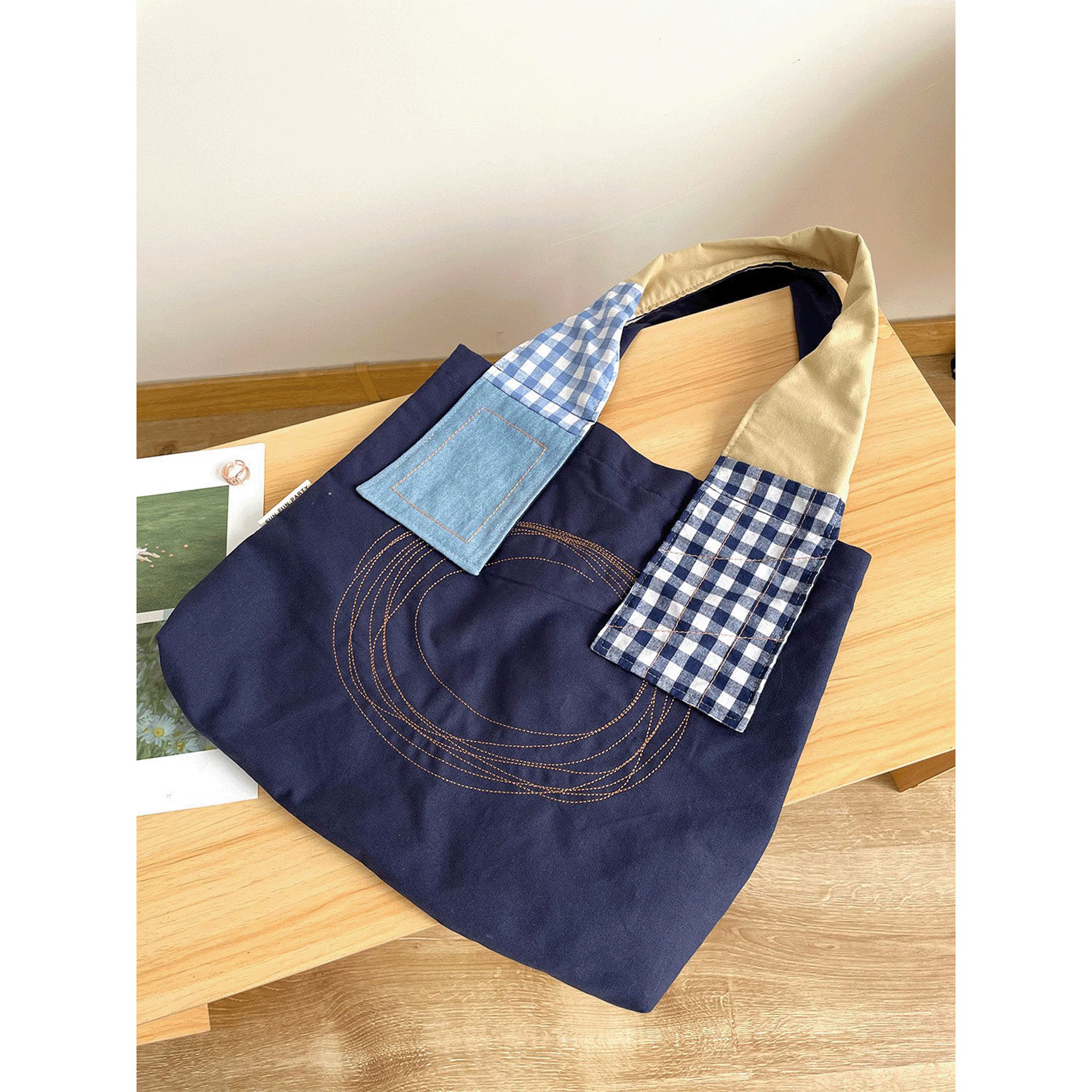 キャンバス刺繍トートバッグ - 画像6