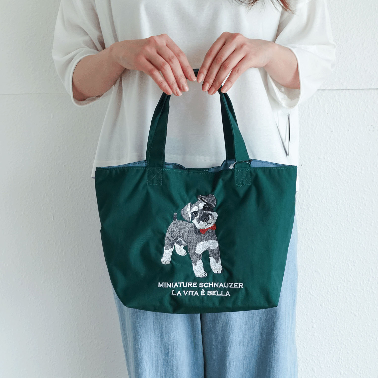 アニマル刺繍プチバッグ