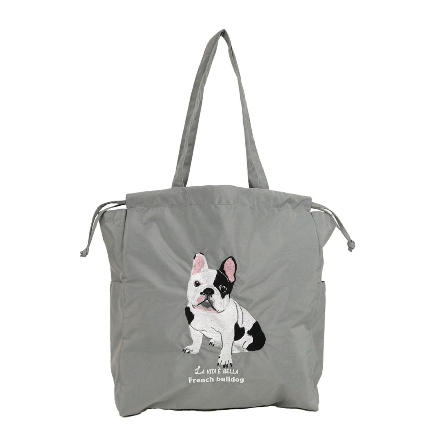 アニマル刺繍巾着型トートバッグ - 画像5