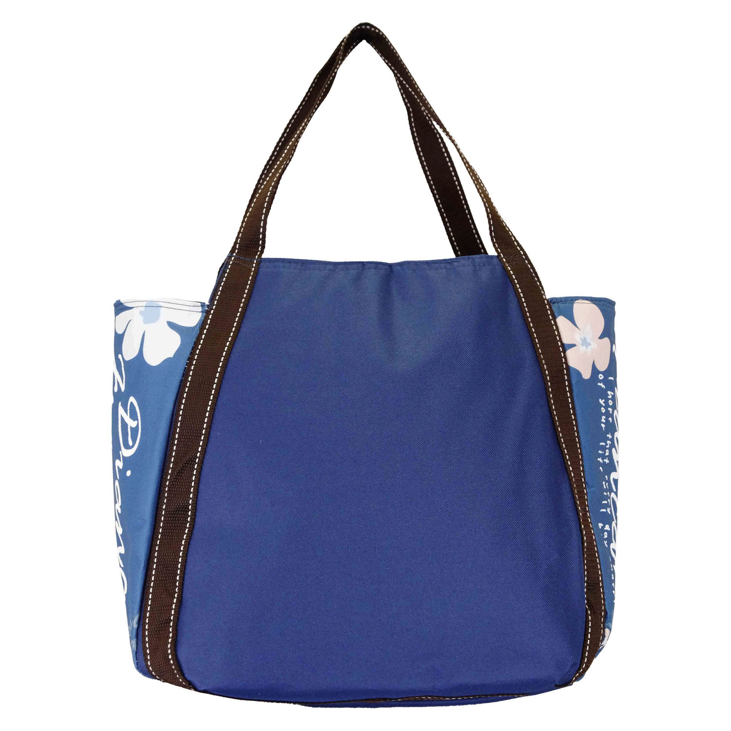 保冷北欧フラワー柄バルーントートバッグ - 画像12