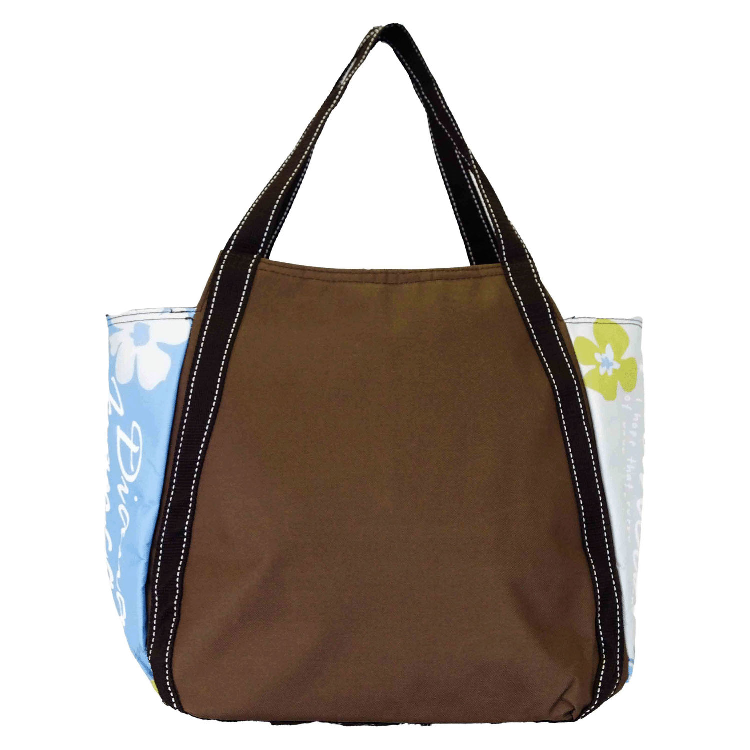 保冷北欧フラワー柄バルーントートバッグ - 画像10