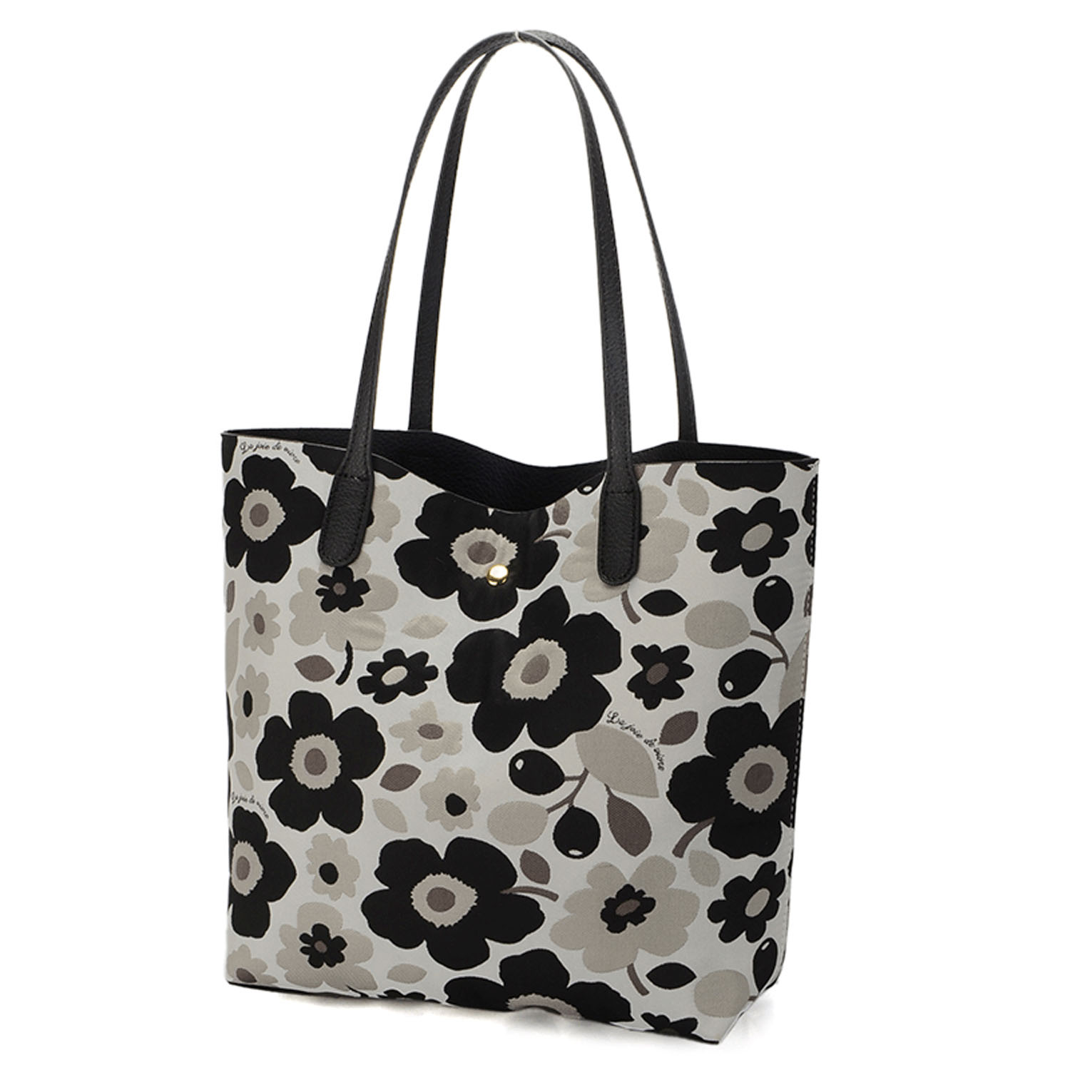 北欧花柄リバーシブルトートバッグ - 画像3