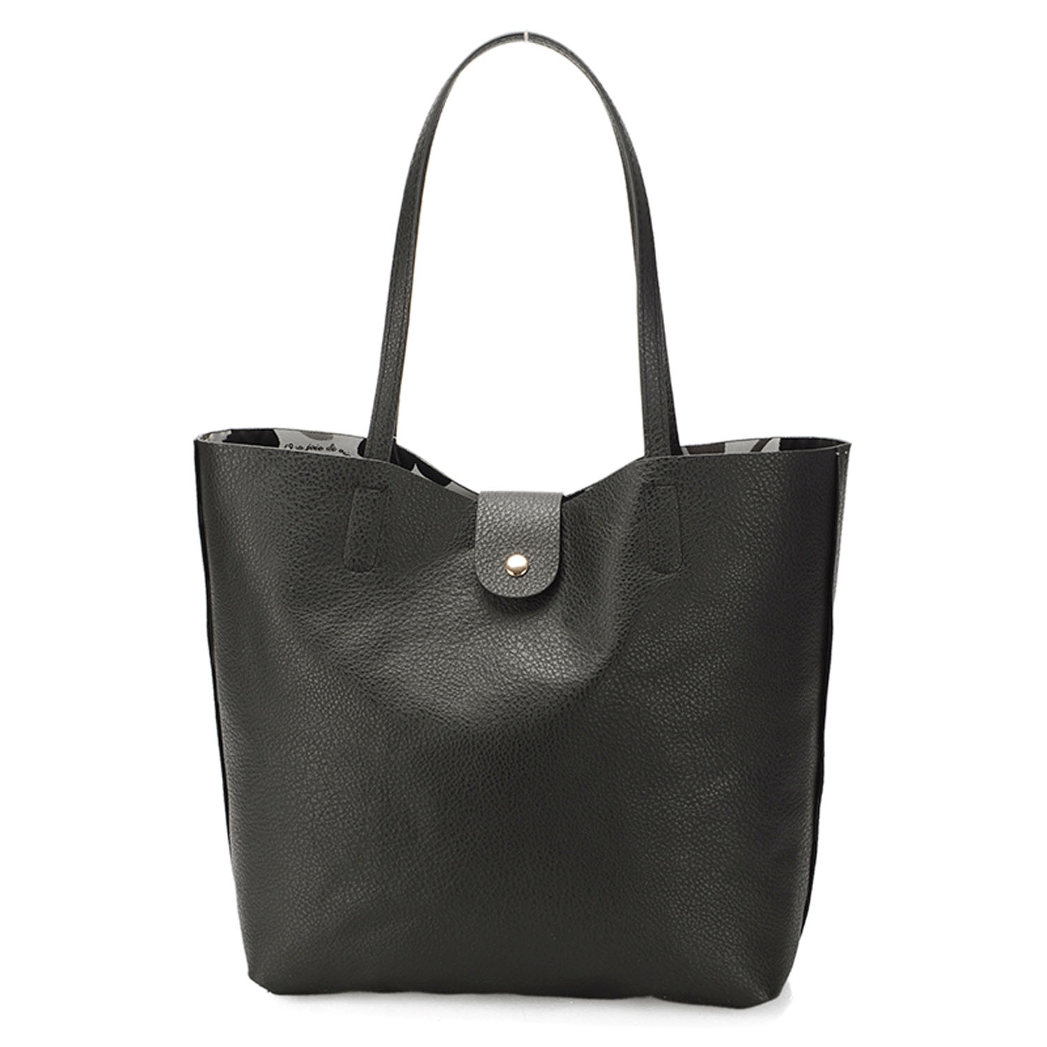 北欧花柄リバーシブルトートバッグ - 画像4