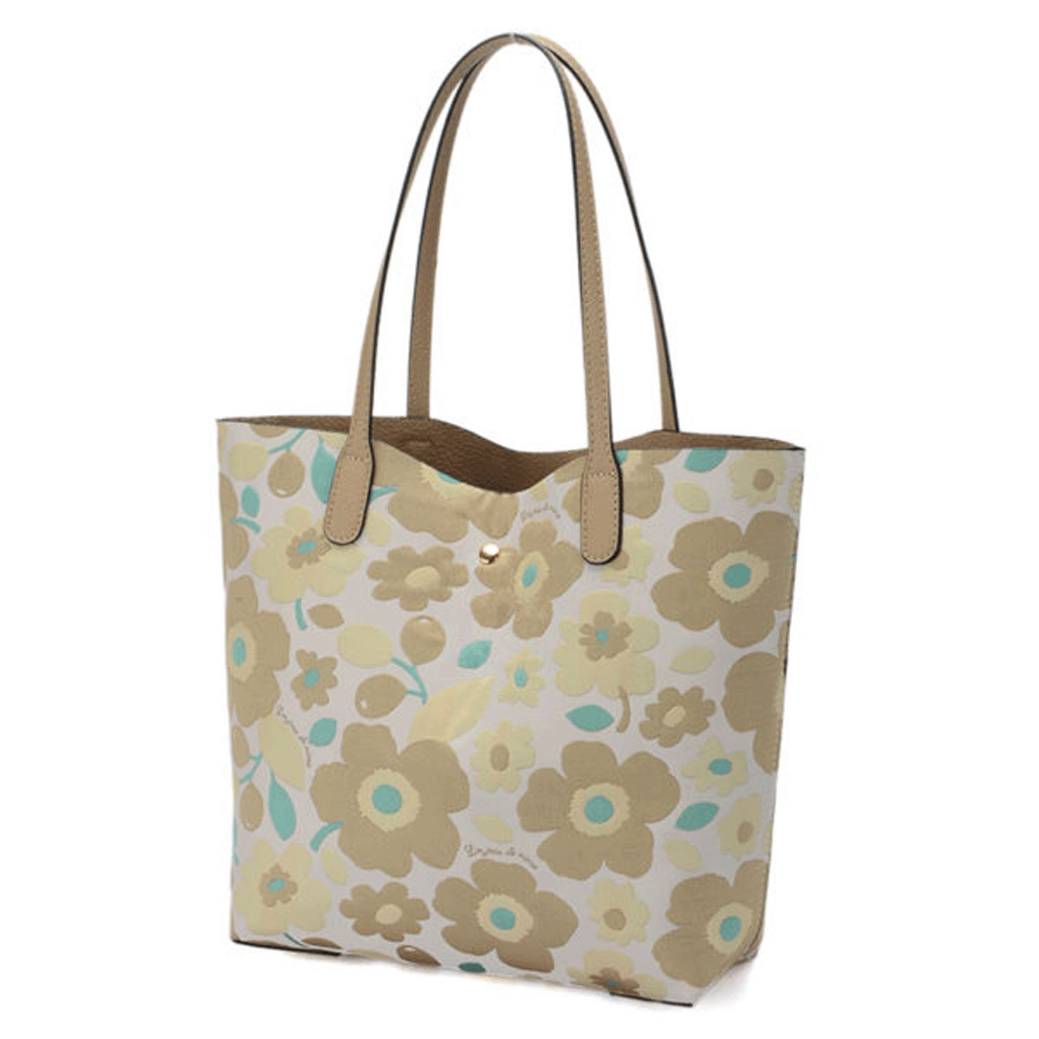 北欧花柄リバーシブルトートバッグ - 画像5