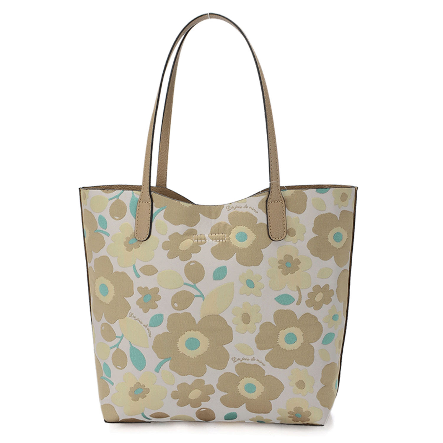 北欧花柄リバーシブルトートバッグ - 画像7