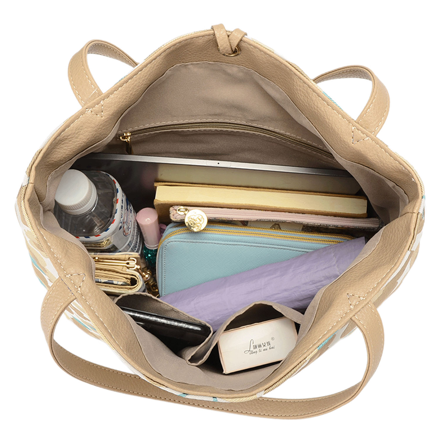 北欧花柄金具付トートバッグ - 画像7