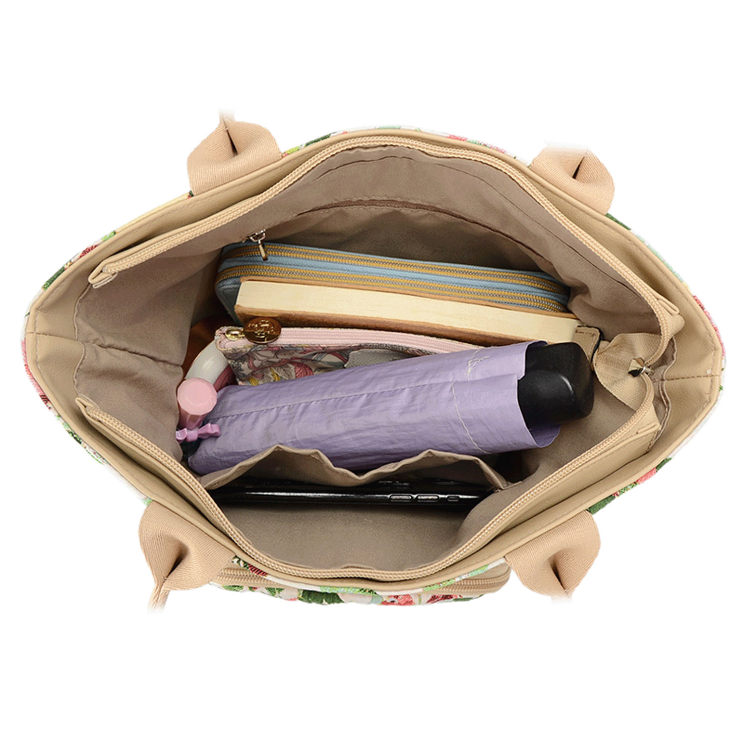 カラフルフラワーバケツ型バッグ - 画像5