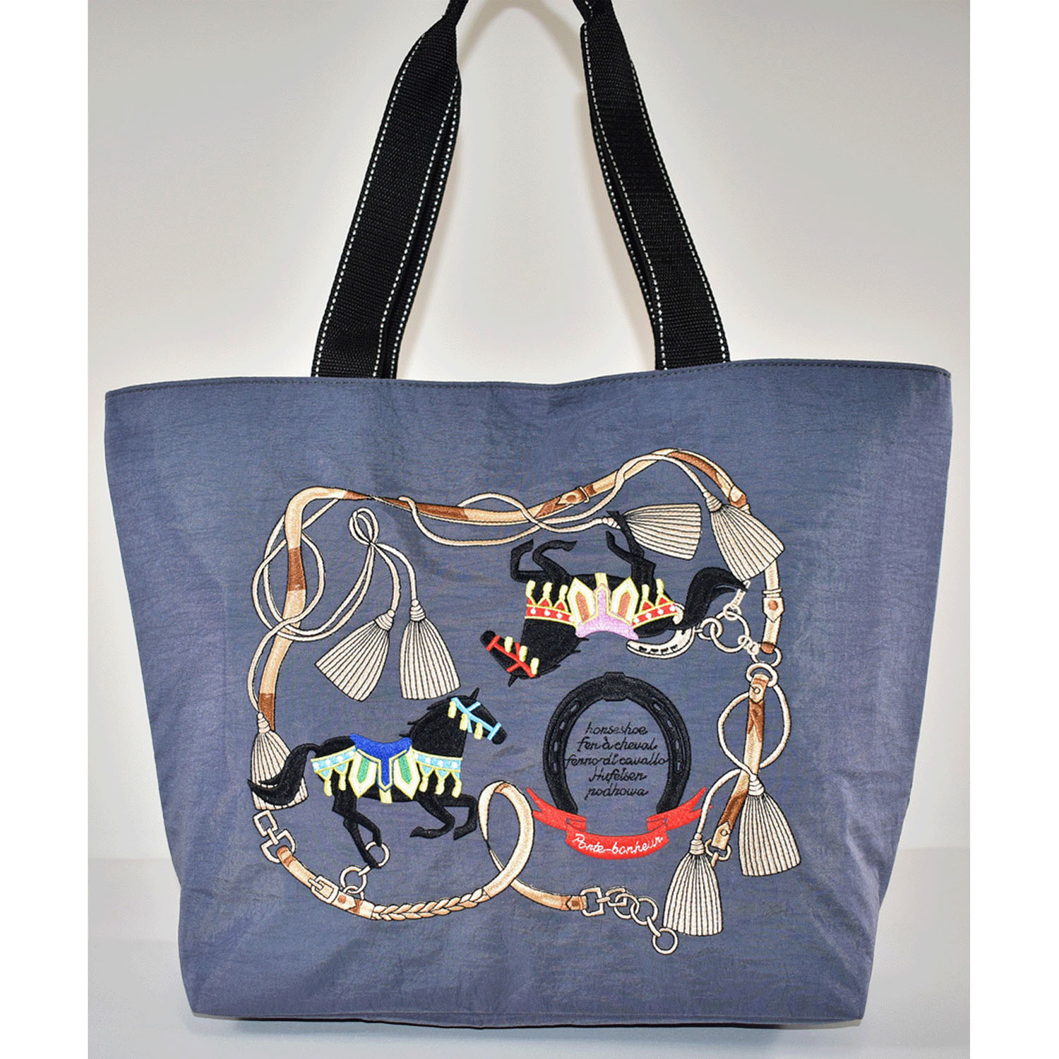 馬刺繍保冷トートバッグ大 - 画像2