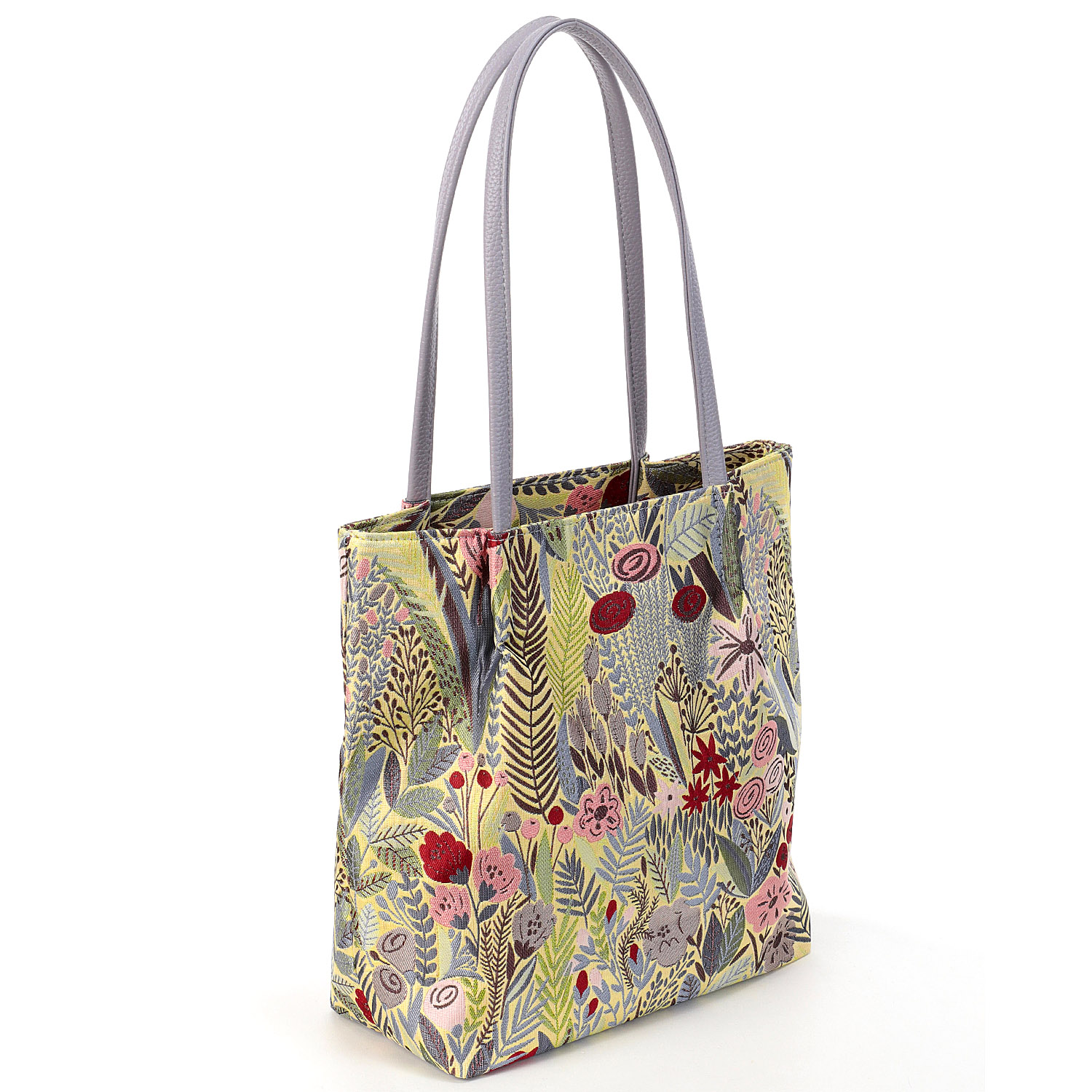 ボタニカルジャガードトートバッグ - 画像4