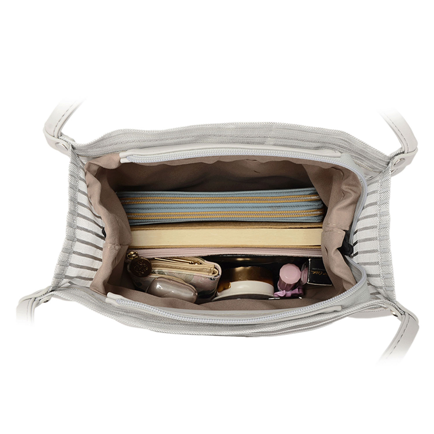 【グレーは完売終了】ボーダーチュール刻印柄トートバッグ - 画像6