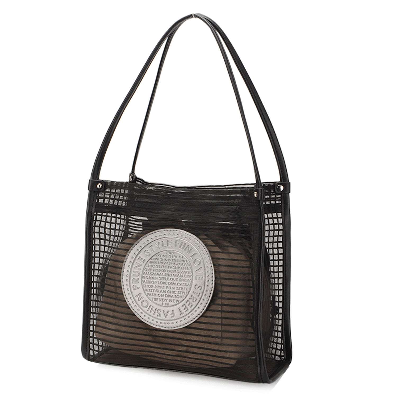 【グレーは完売終了】ボーダーチュール刻印柄トートバッグ - 画像7