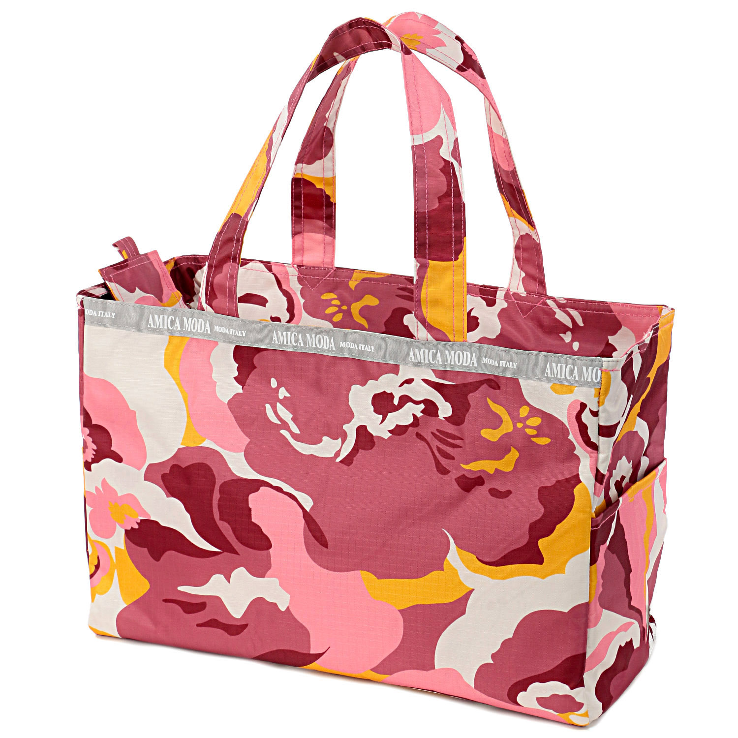 【エトワール別注柄】アートフラワー柄保冷BOX型トートバッグ - 画像4