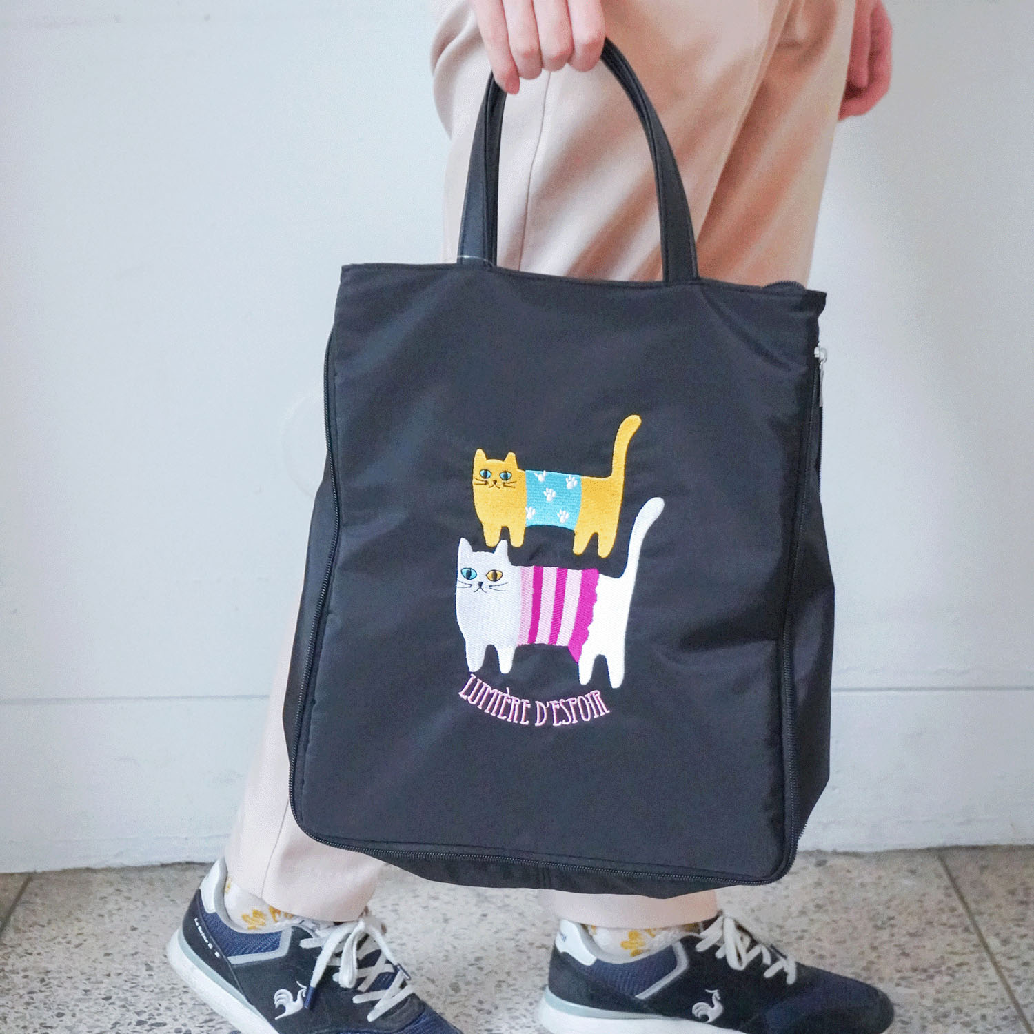 【エトワールオリジナル】アニマル刺繍A4拡張バッグ - 画像8